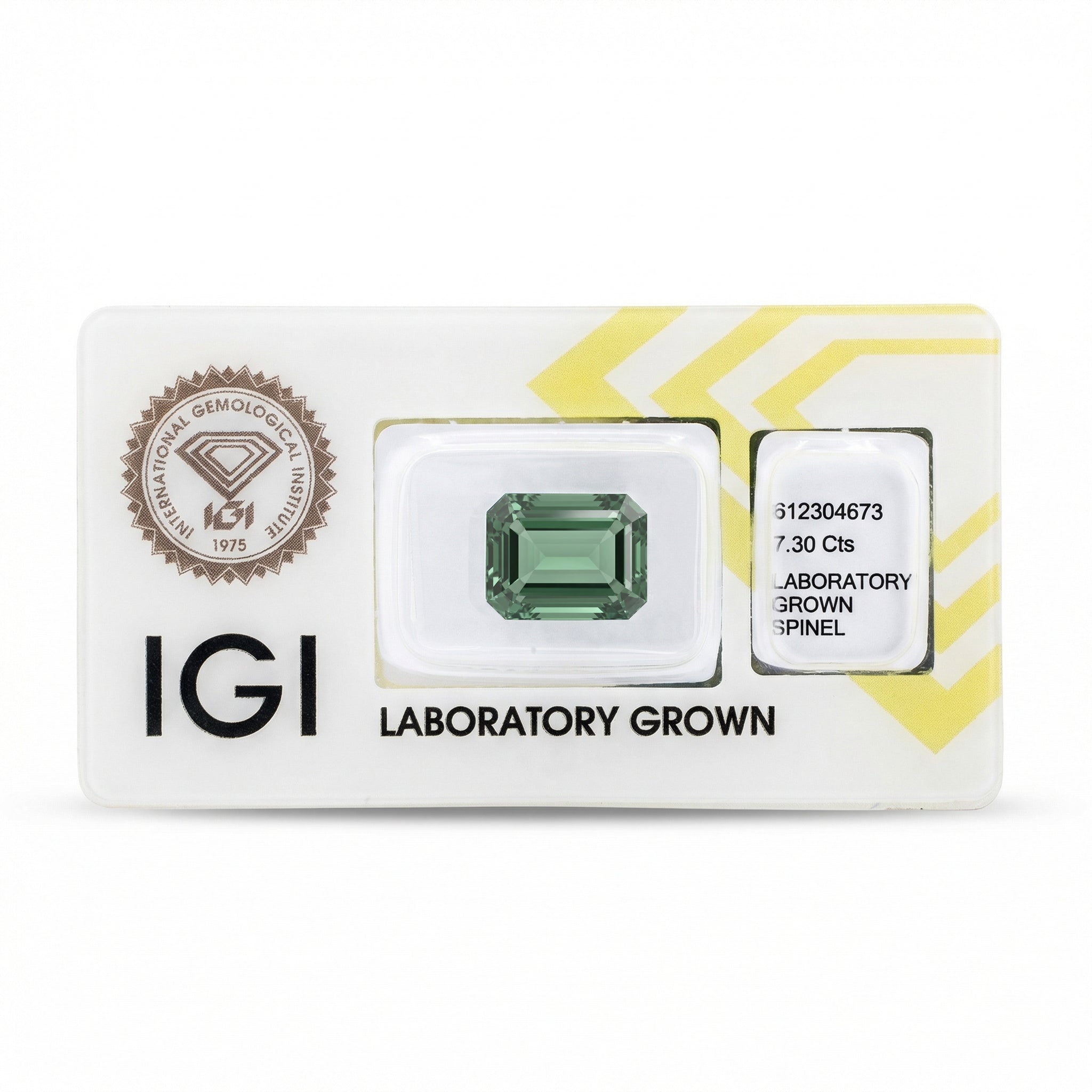 IGI Certified Laboratory Grown Green Spinel | 7.30 Carat Emerald Cut | Luxury Statement Gemstone Secondary image