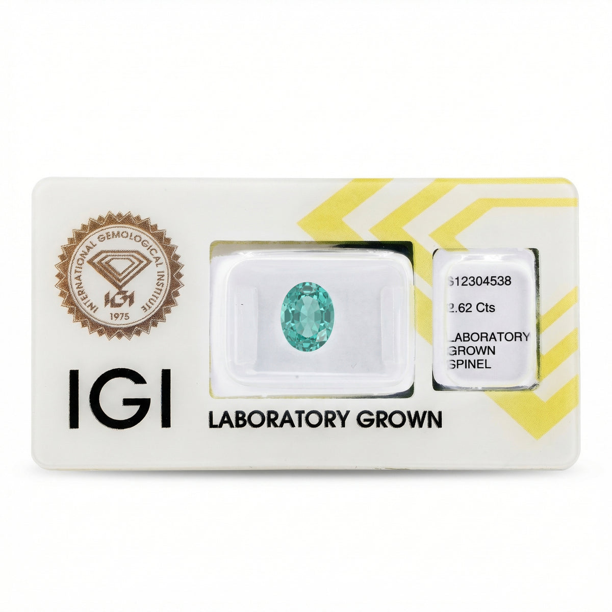 IGI Certified Laboratory Grown Green Spinel | 2.62 Carat Oval Mixed Cut | Luxury Gemstone-Saleh Sallom