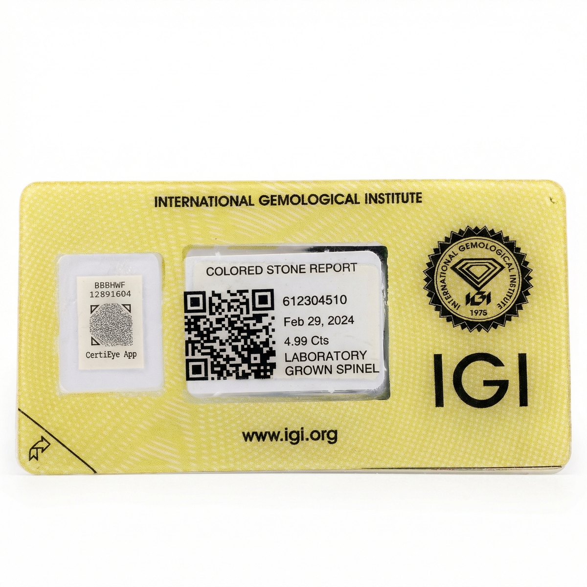 IGI Certified Laboratory Grown Blue Spinel | 4.99 Carat Oval Brilliant Cut | Luxury Gemstone-Saleh Sallom