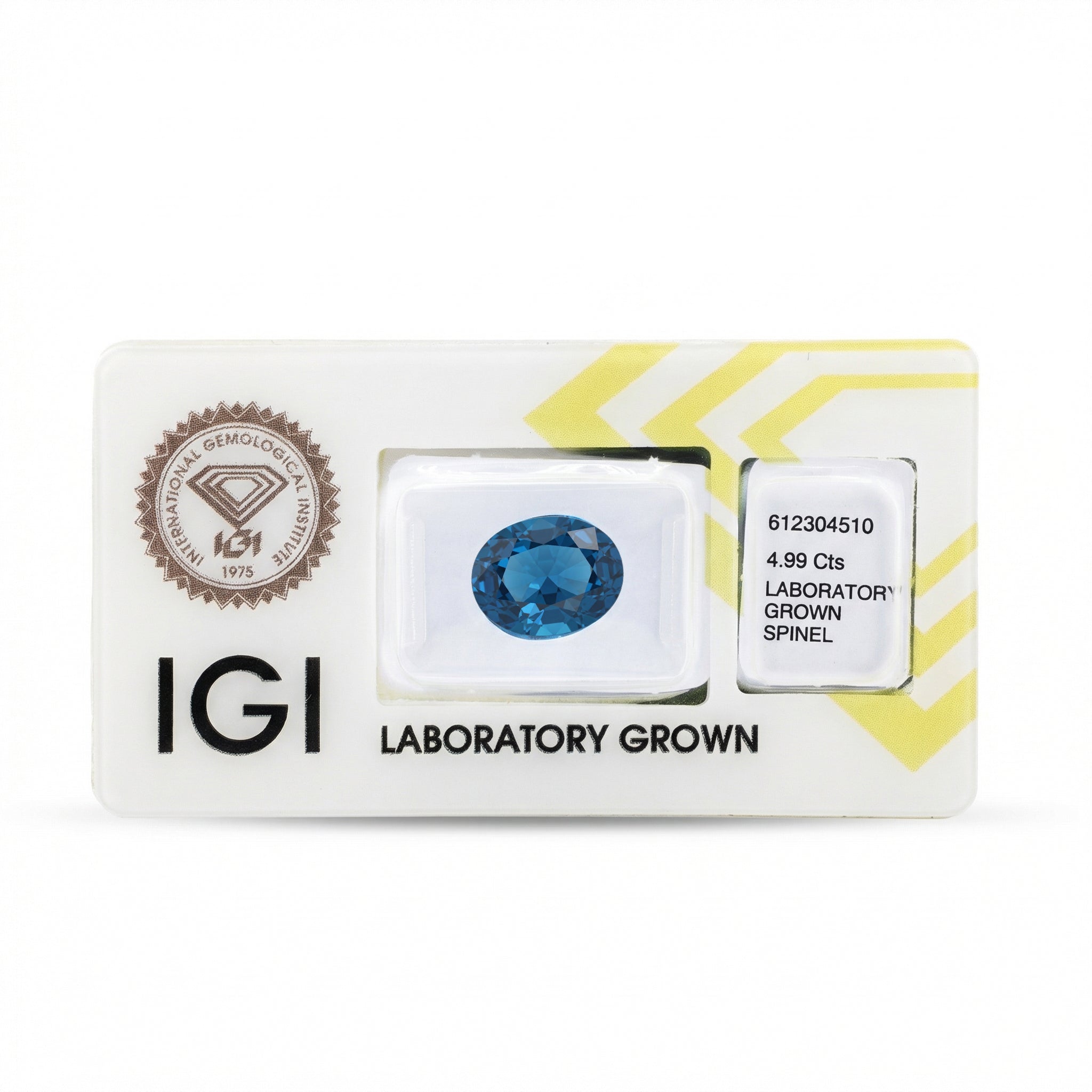 IGI Certified Laboratory Grown Blue Spinel | 4.99 Carat Oval Brilliant Cut | Luxury Gemstone Secondary image