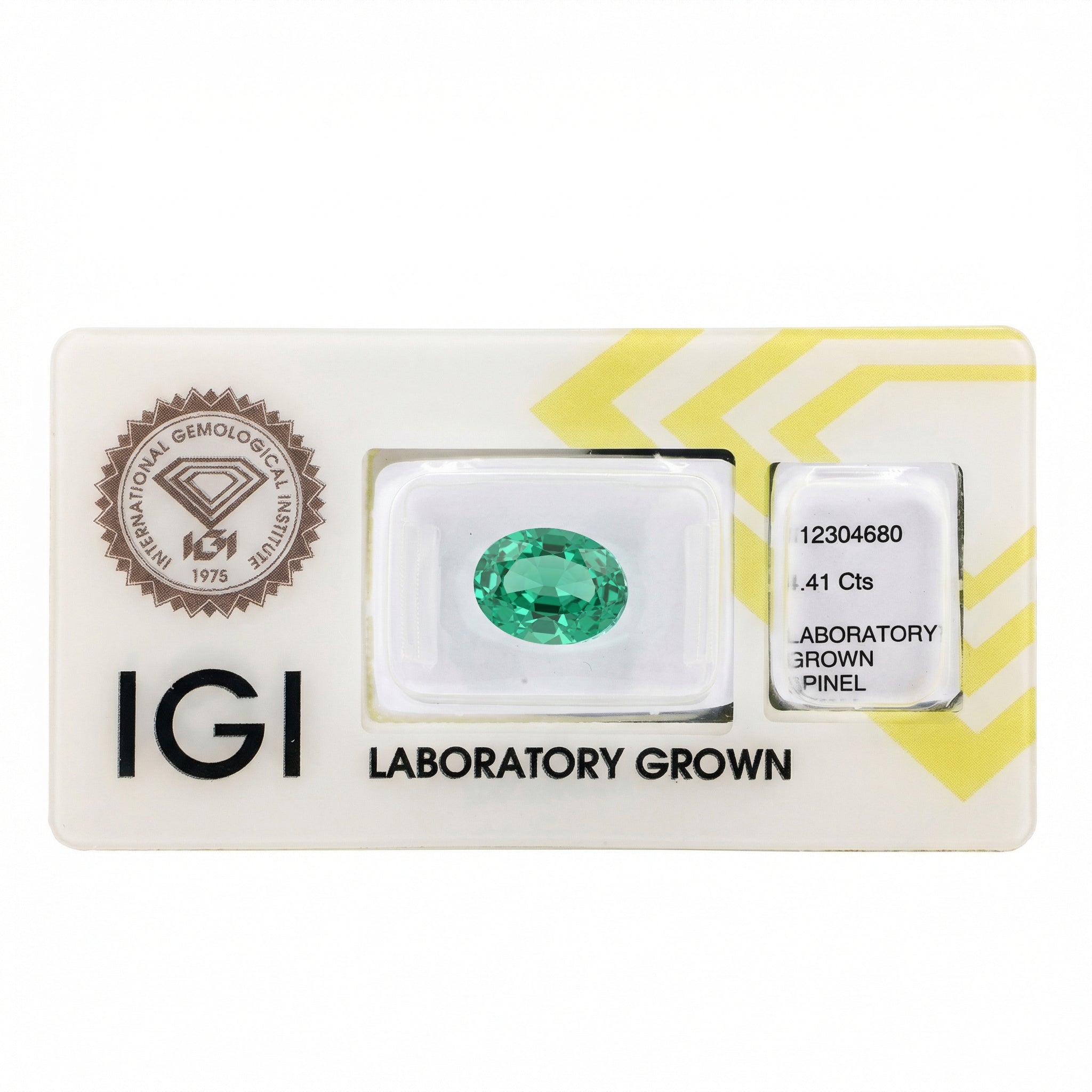 IGI Certified Laboratory Grown Green Spinel | 4.41 Carat Oval Mixed Cut | Luxury Gemstone Secondary image