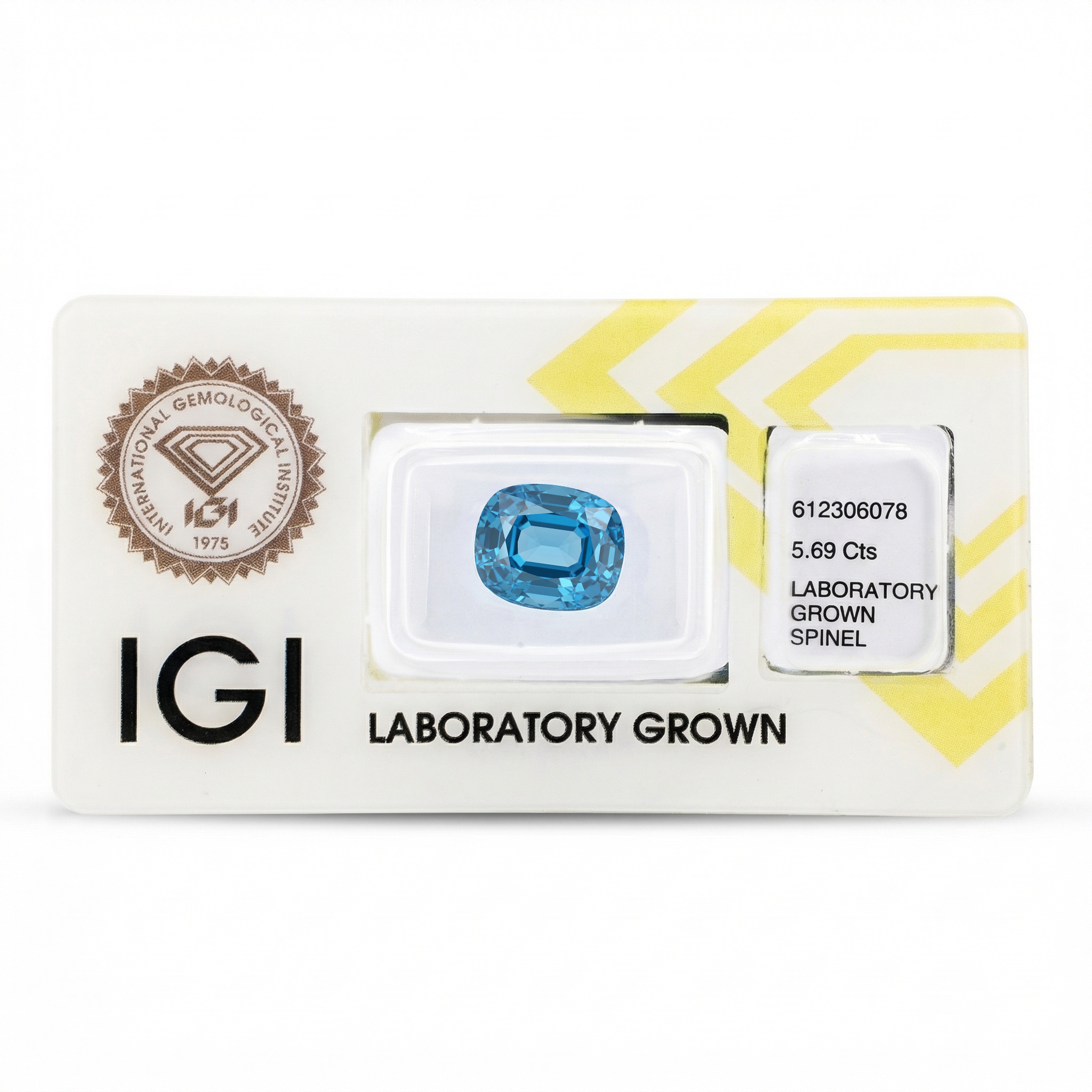 IGI Certified Laboratory Grown Blue Spinel | 5.69 Carat Cushion Mixed Cut | Elegant Statement Gemstone Secondary image