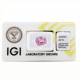 IGI Certified Laboratory Grown Pink Sapphire | 5.88 Carat Cushion Mixed Cut | Elegant Luxury Gemstone-Saleh Sallom