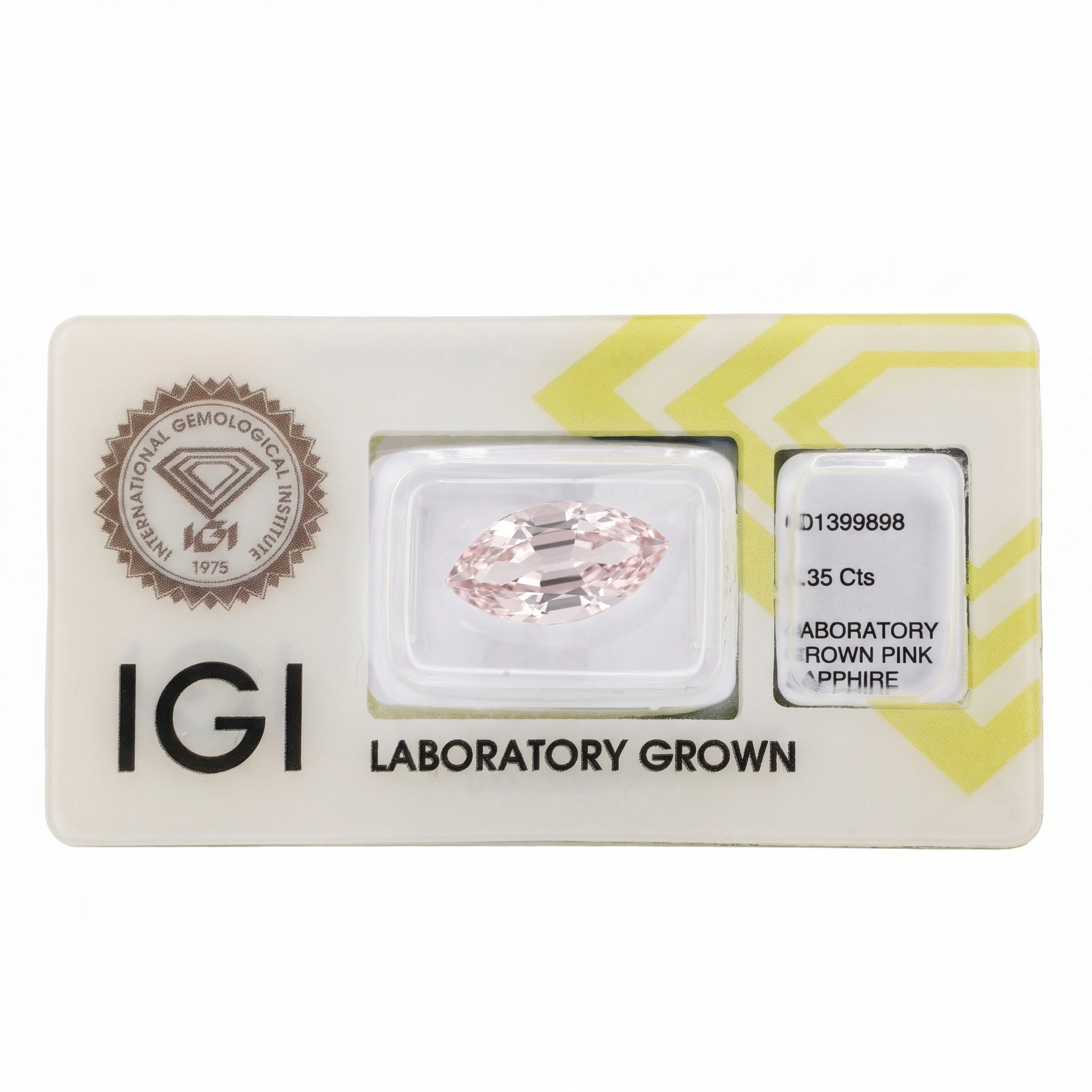 IGI Certified Laboratory Grown Pink Sapphire | 8.35 Carat Marquise Mixed Cut | Luxury Statement Gemstone Secondary image