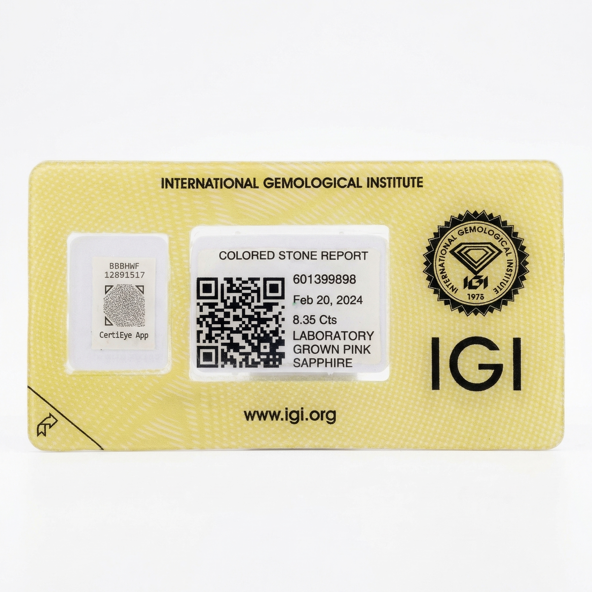 IGI Certified Laboratory Grown Pink Sapphire | 8.35 Carat Marquise Mixed Cut | Luxury Statement Gemstone-Saleh Sallom