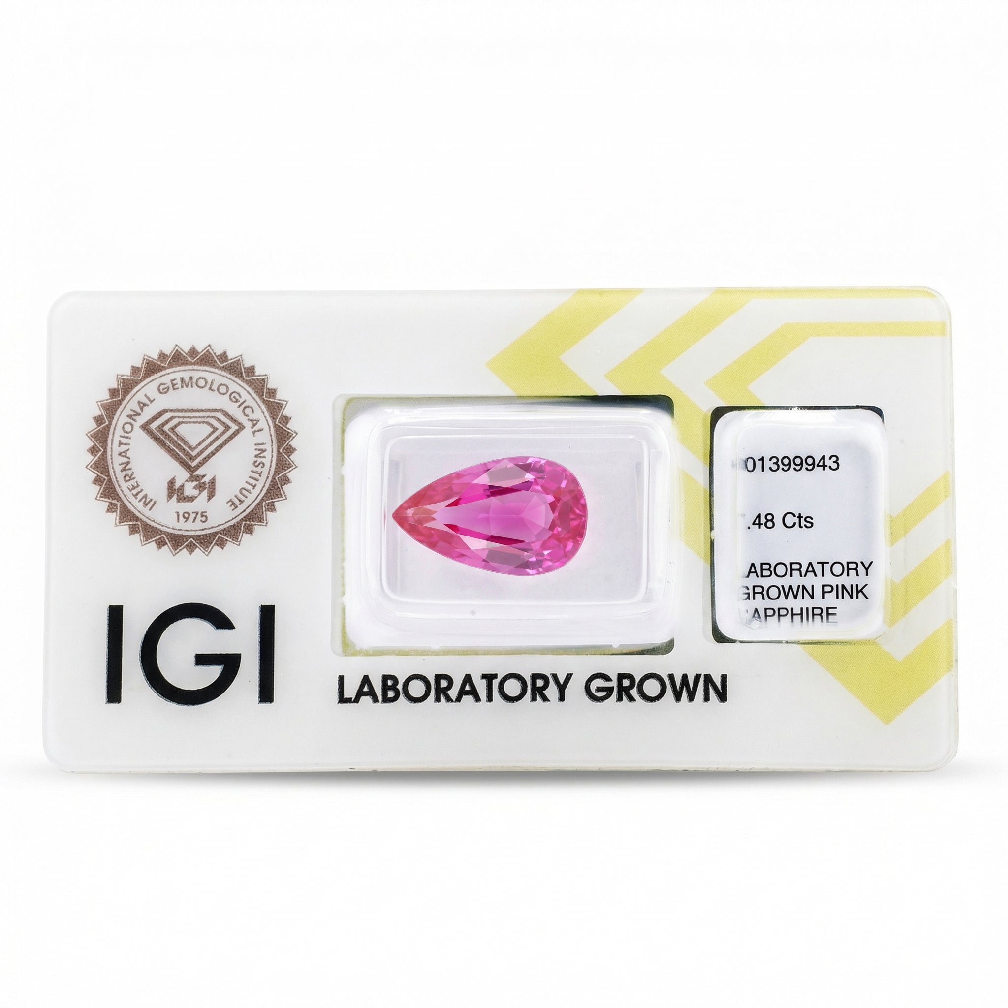 IGI Certified Laboratory Grown Pink Sapphire | 7.48 Carat Pear Mixed Cut | Luxury Statement Gemstone Secondary image