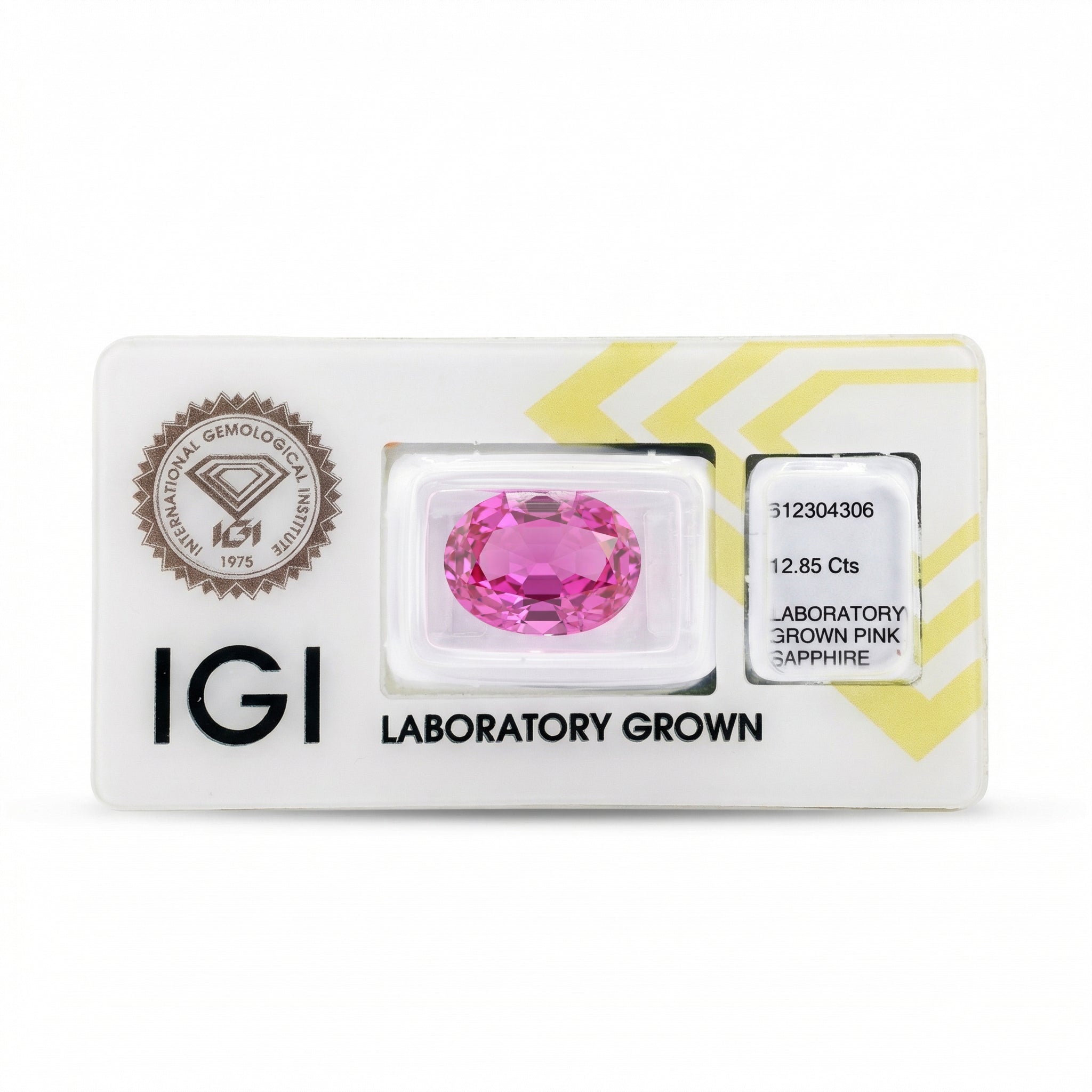 IGI Certified Laboratory Grown Pink Sapphire | 12.85 Carat Oval Mixed Cut | Luxury Statement Gemstone Secondary image