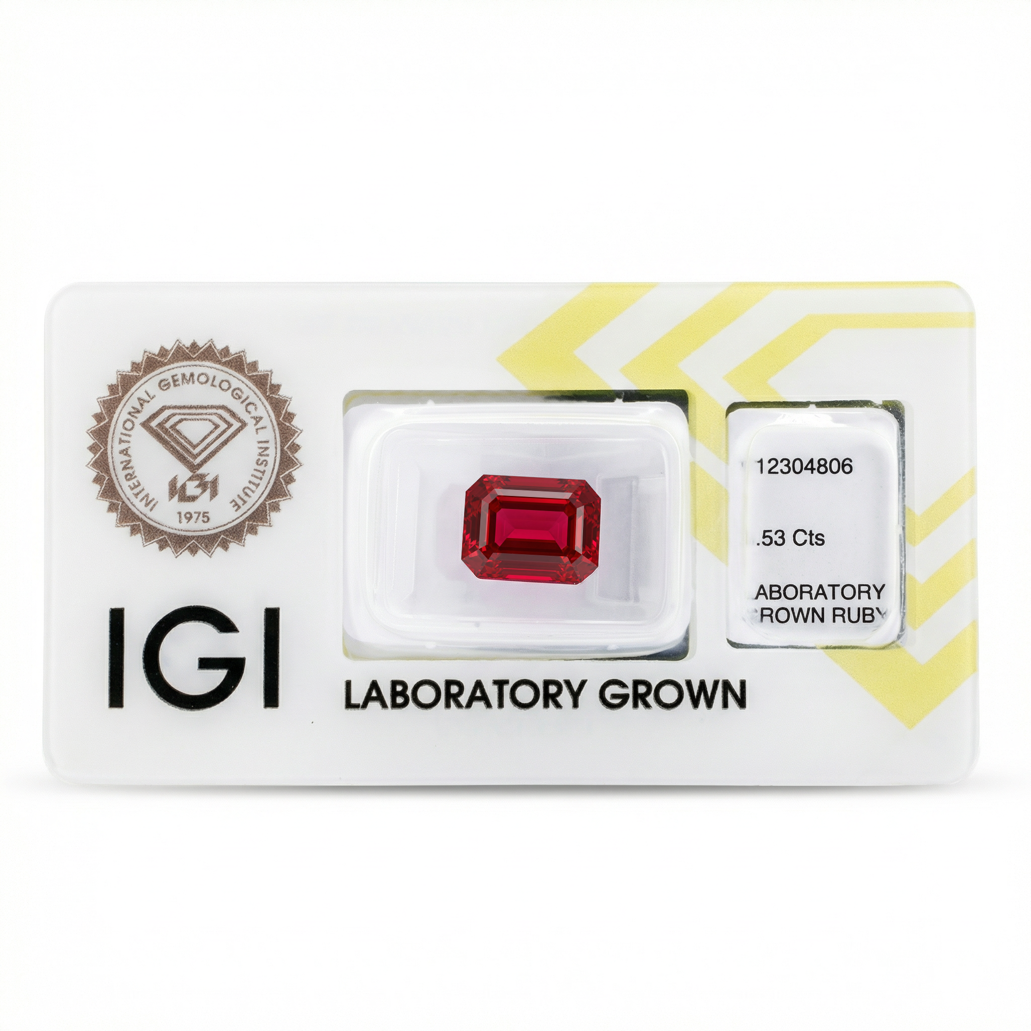 IGI Certified Laboratory Grown Ruby | 5.53 Carat Emerald Cut | Elegant Statement Gemstone Secondary image