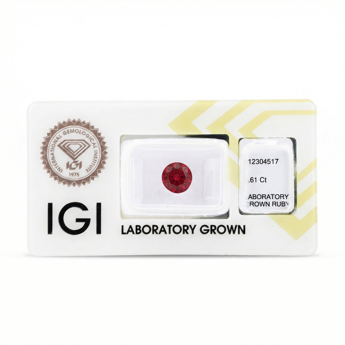 IGI Certified Laboratory Grown Ruby | 1.61 Carat Round Brilliant Cut | Vivid Red Luxury Gemstone-Saleh Sallom