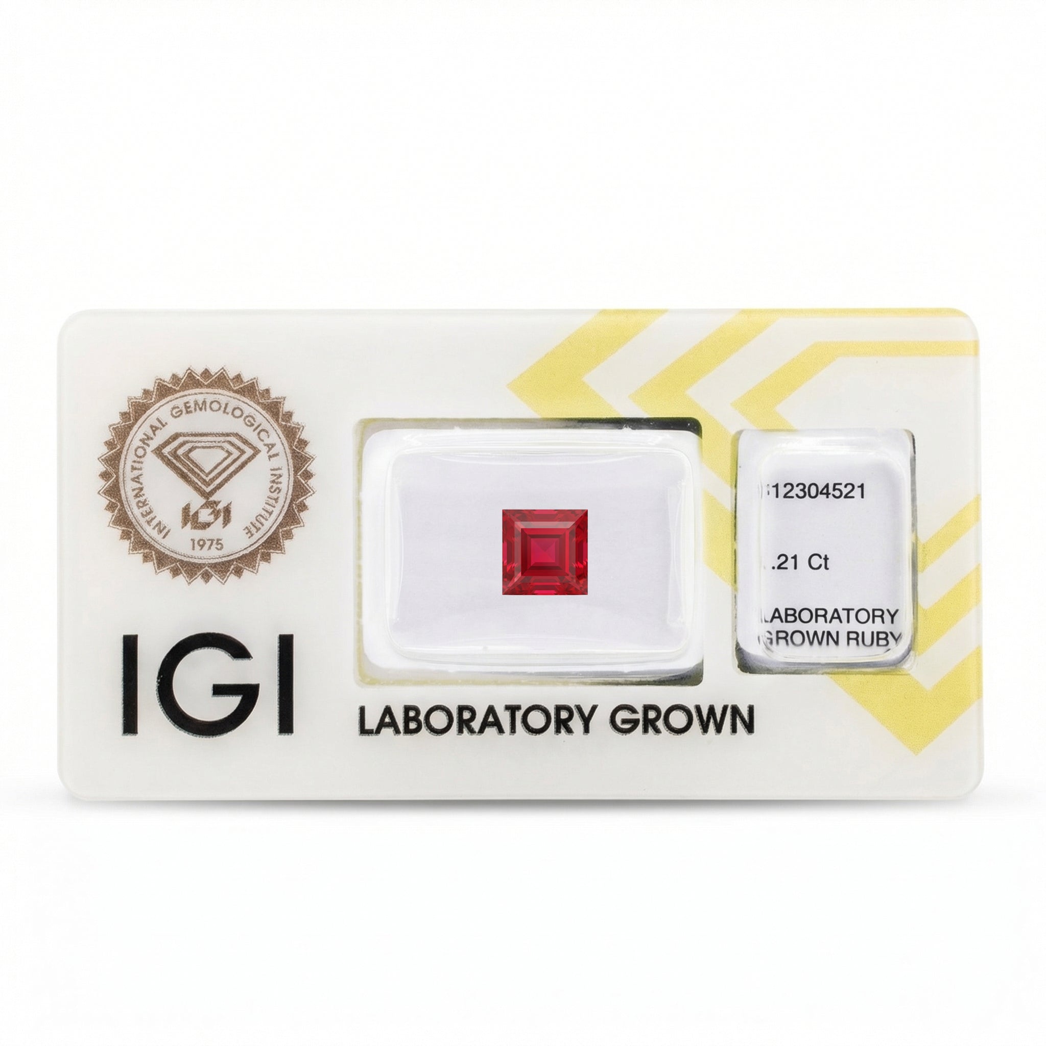 IGI Certified Laboratory Grown Ruby | 1.21 Carat Princess Cut | Purplish Red Gemstone Secondary image