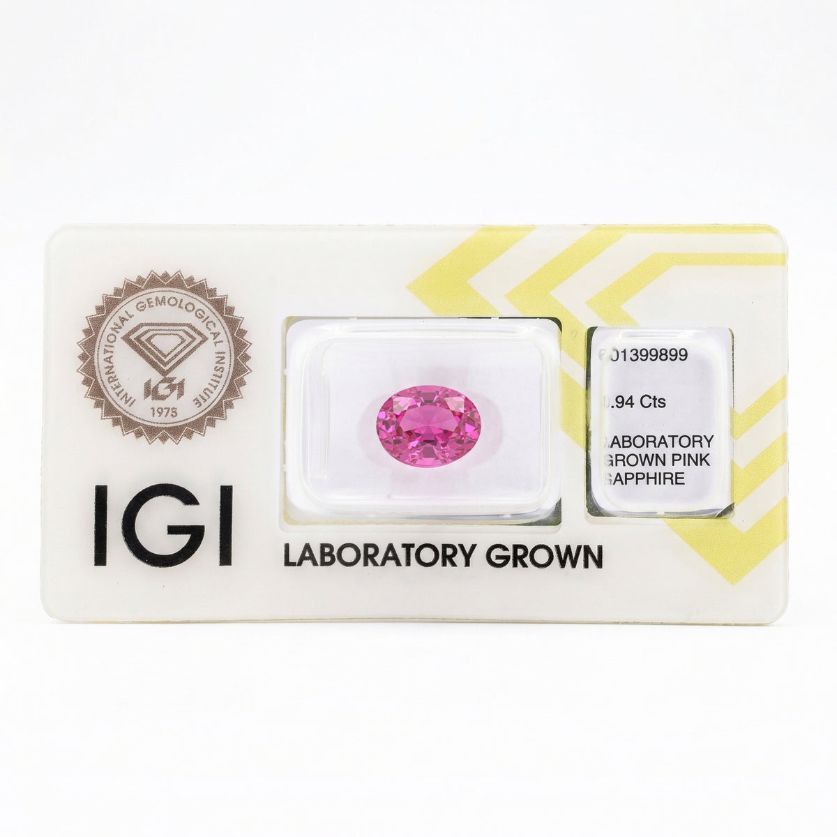 IGI Certified Laboratory Grown Purplish Pink Sapphire | 3.94 Carat Oval Cut | Vibrant Luxury Gemstone-Saleh Sallom
