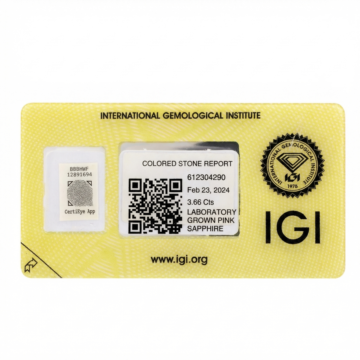 IGI Certified Laboratory Grown Pink Sapphire | 3.66 Carat Oval Cut | Elegant Everyday Luxury-Saleh Sallom