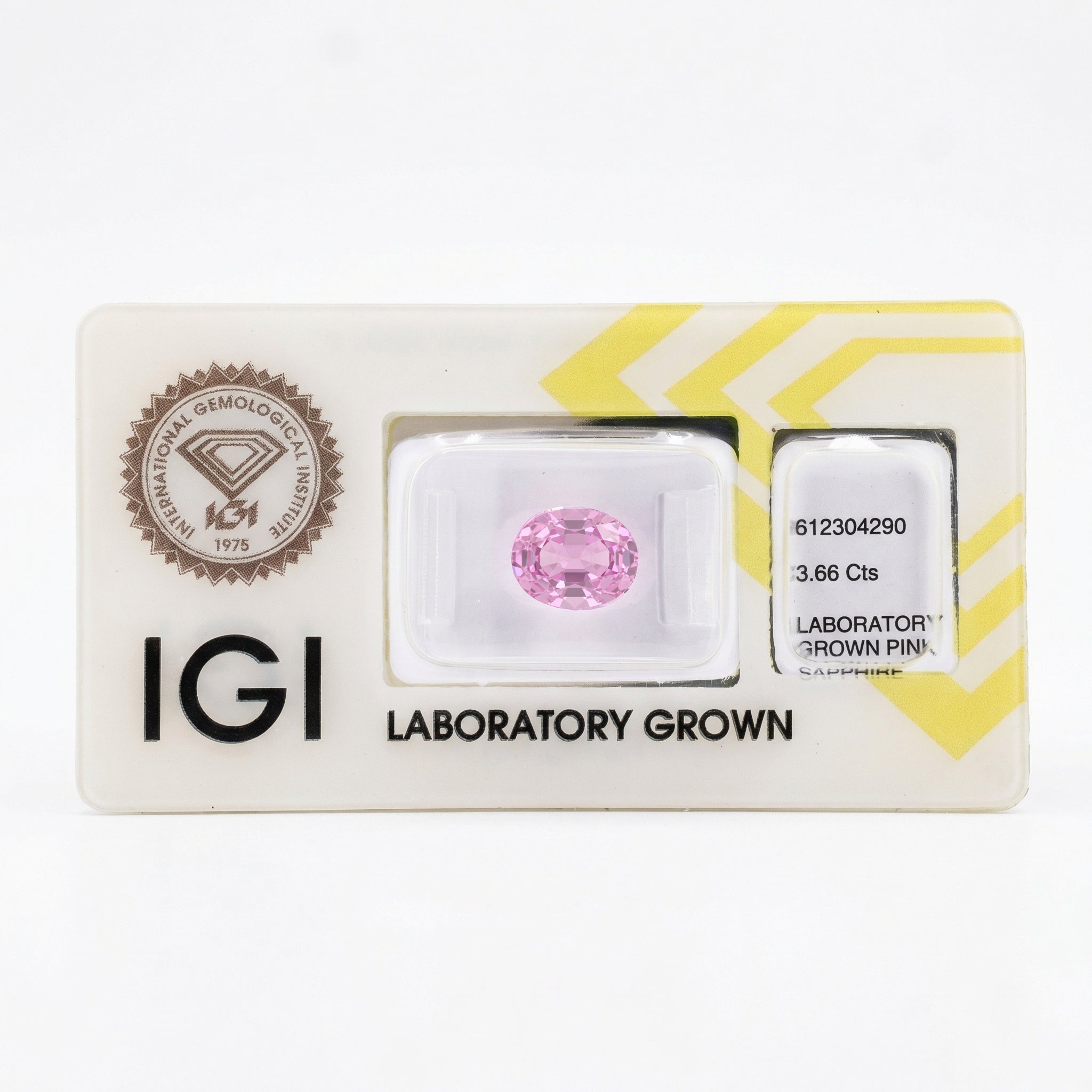 IGI Certified Laboratory Grown Pink Sapphire | 3.66 Carat Oval Cut | Elegant Everyday Luxury Secondary image