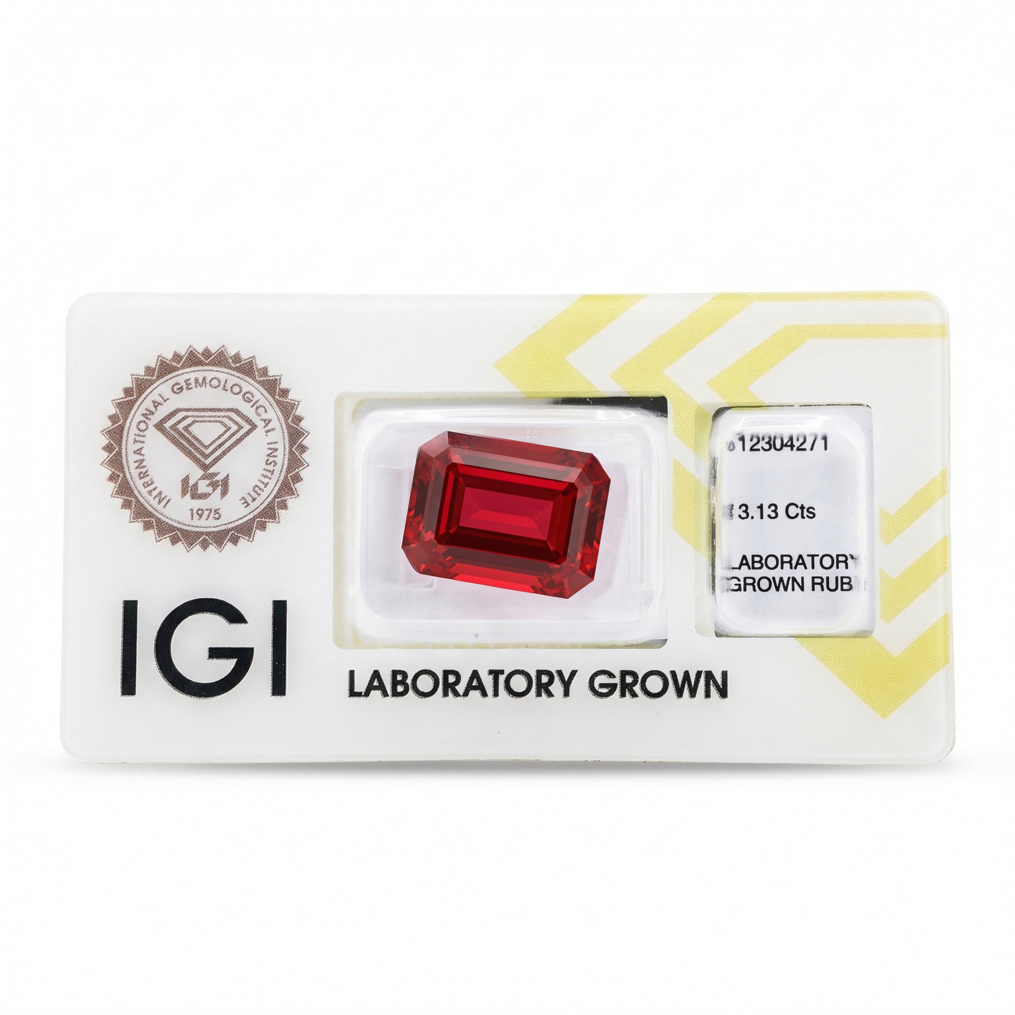 IGI Certified Laboratory Grown Ruby | 13.13 Carat Emerald Cut | Ultra Luxury Statement Gemstone Secondary image