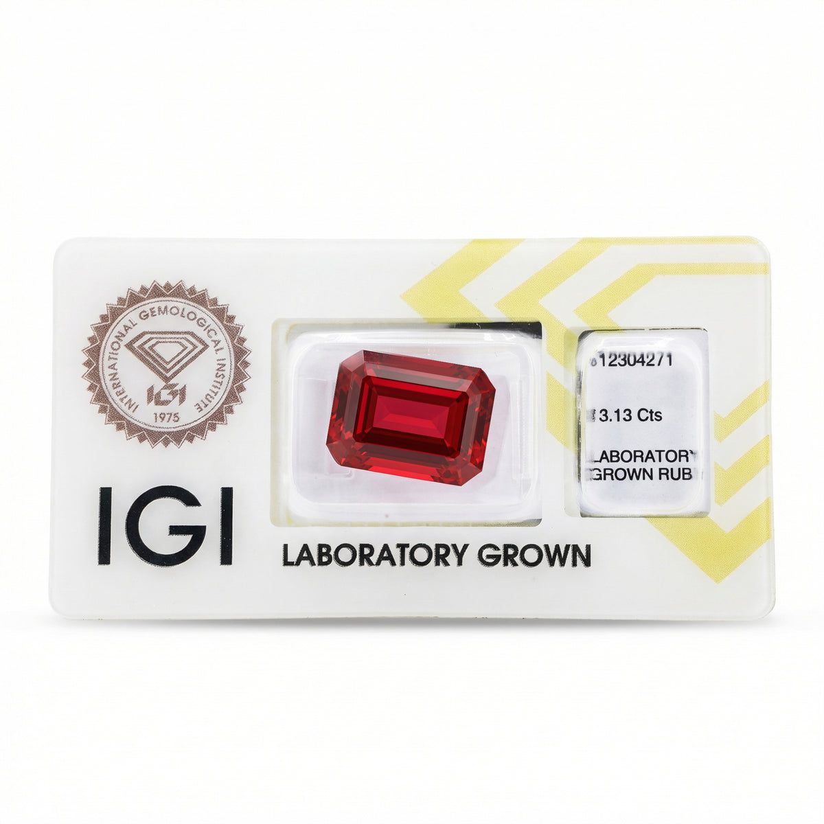 IGI Certified Laboratory Grown Ruby | 13.13 Carat Emerald Cut | Ultra Luxury Statement Gemstone-Saleh Sallom