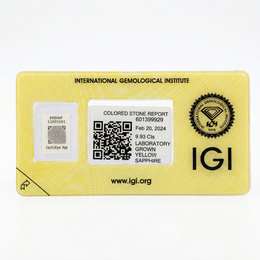 IGI Certified Laboratory Grown Orangy Yellow Sapphire | 9.93 Carat Oval Cut | Premium Statement Gemstone-Saleh Sallom