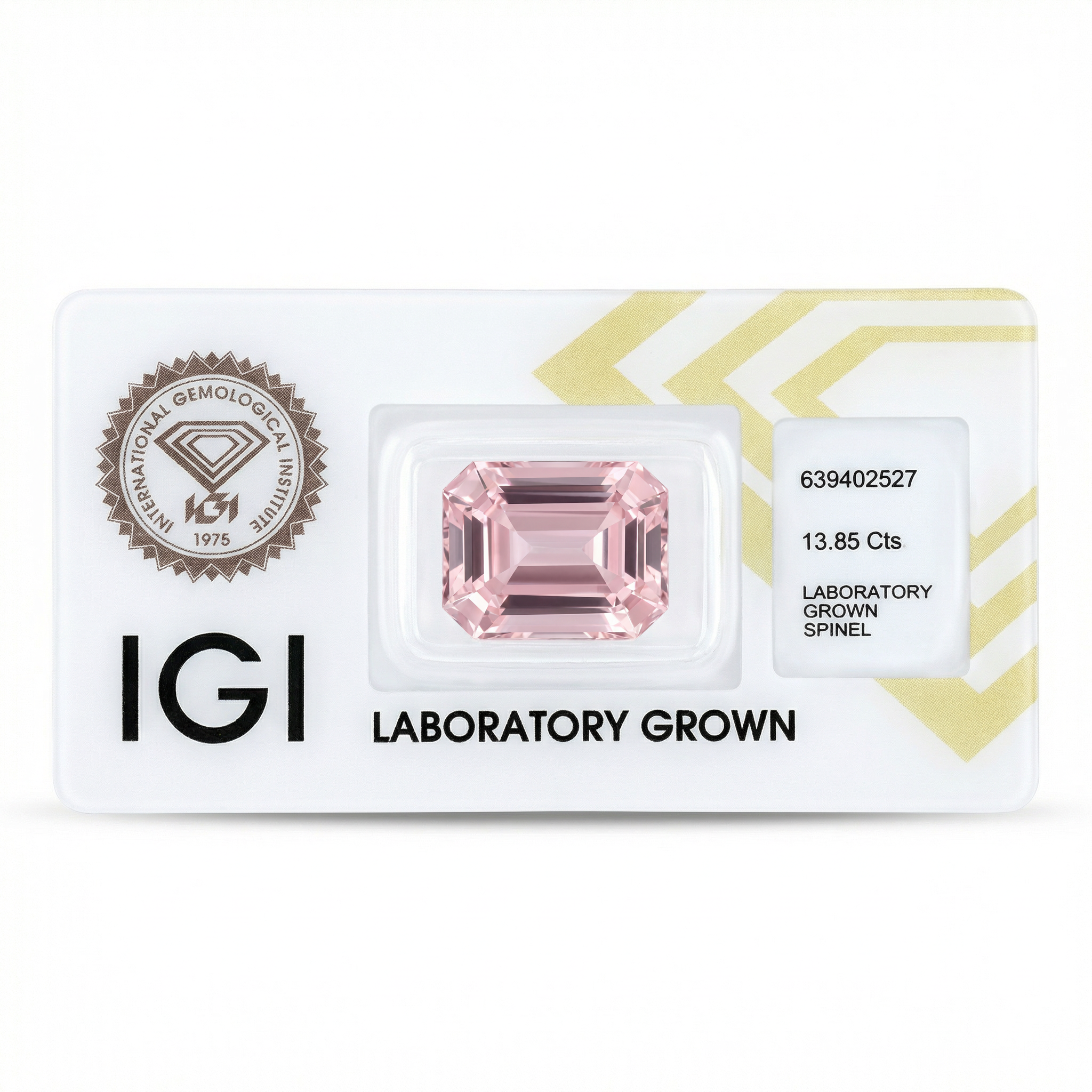 IGI Certified Laboratory Grown Pink Spinel | 13.85 Carat Emerald Cut | Rare Collector Luxury Gemstone Secondary image
