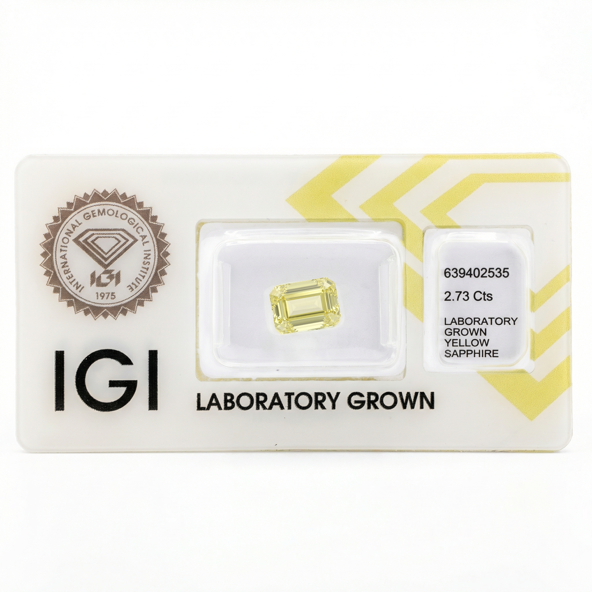 IGI Certified Laboratory Grown Yellow Sapphire | 2.73 Carat Cushion Cut | Elegant Fine Jewelry Gemstone Secondary image