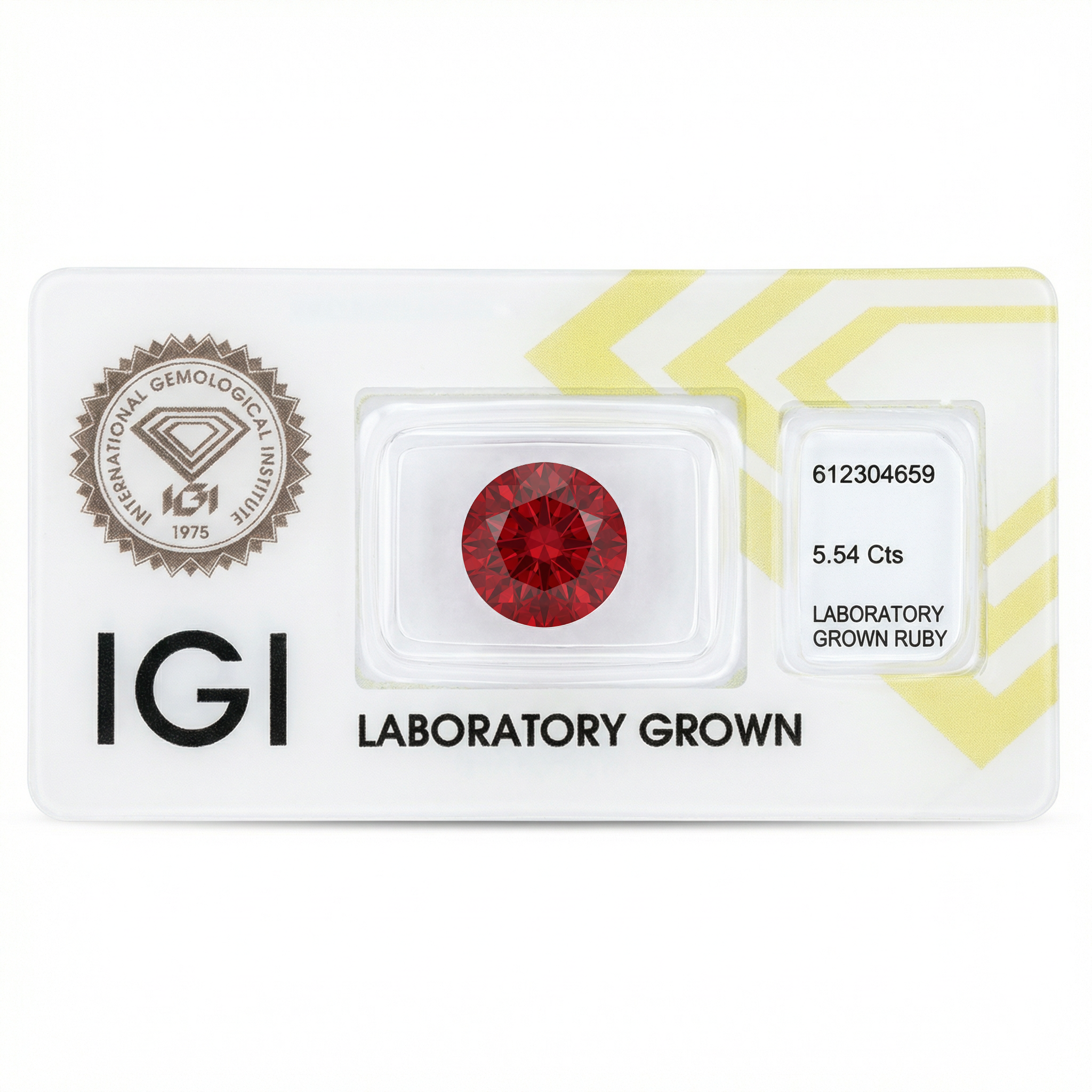 IGI Certified Laboratory Grown Ruby | 5.54 Carat Round Mixed Cut | Purplish Red Luxury Gemstone Secondary image