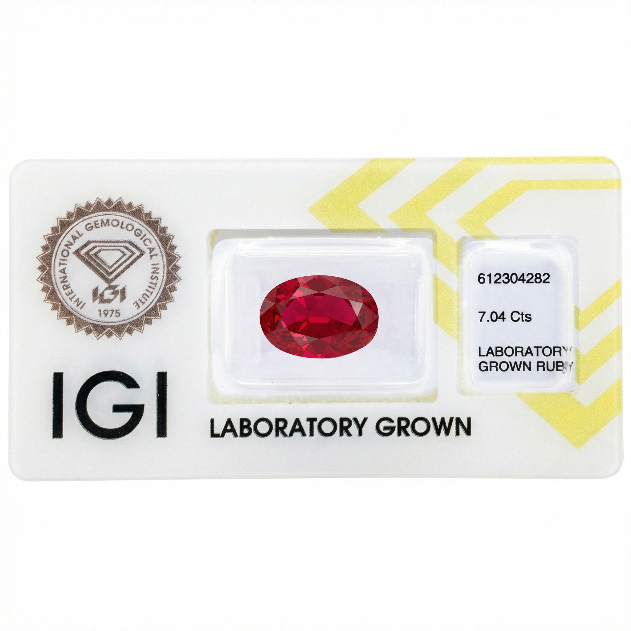IGI Certified Laboratory Grown Ruby | 7.04 Carat Oval Mixed Cut | Purplish Red Luxury Gemstone Secondary image