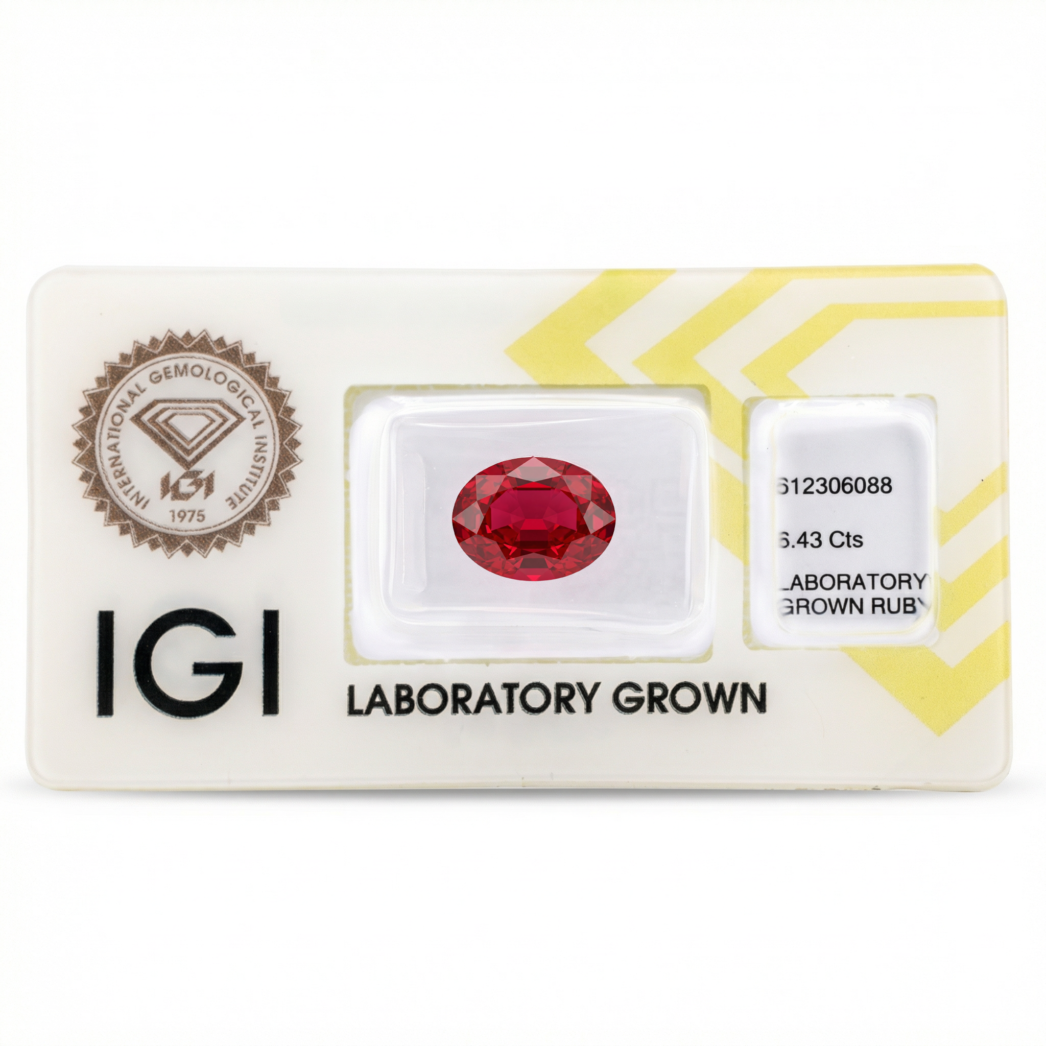 IGI Certified Laboratory Grown Ruby | 6.43 Carat Oval Mixed Cut | Purplish Red Luxury Gemstone Secondary image