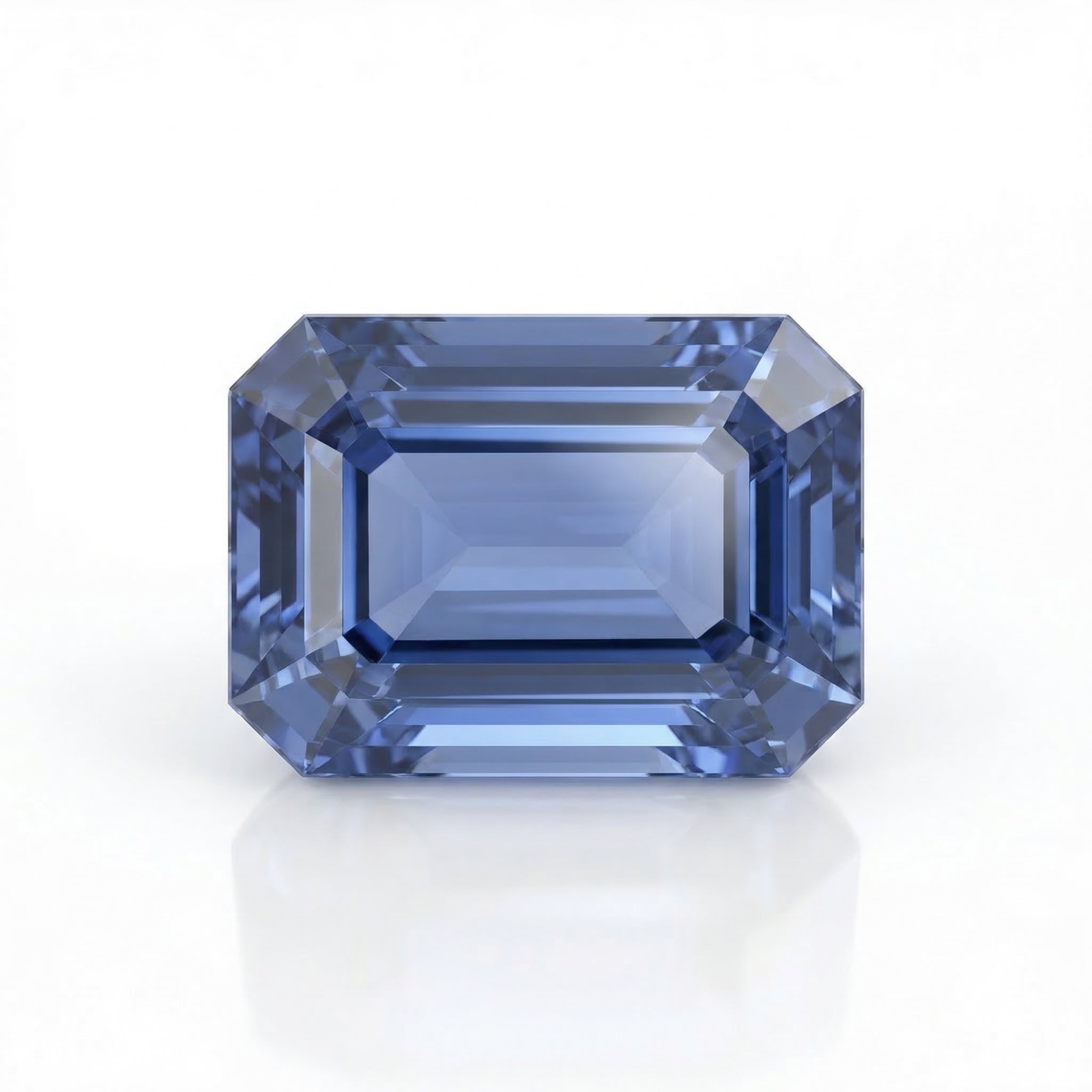 IGI Certified Laboratory Grown Color Change Sapphire | 6.52 Carat Emerald Cut | Blue to Purplish Pink Luxury Gemstone-Saleh Sallom Main image