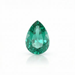IGI Certified Laboratory Grown Bluish Green Sapphire | 6.08 Carat Pear Mixed Cut | Luxury Statement Gemstone-Saleh Sallom