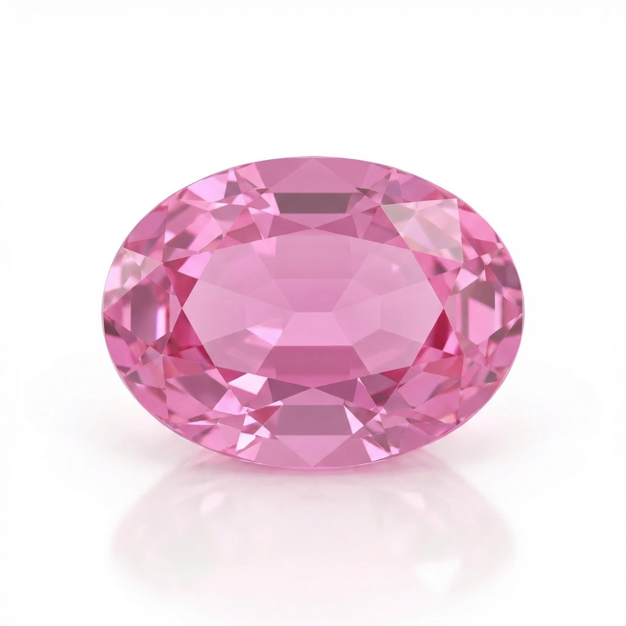 IGI Certified Laboratory Grown Orangy Pink Sapphire | 1.69 Carat Oval Mixed Cut | Luxury Gemstone-Saleh Sallom Main image