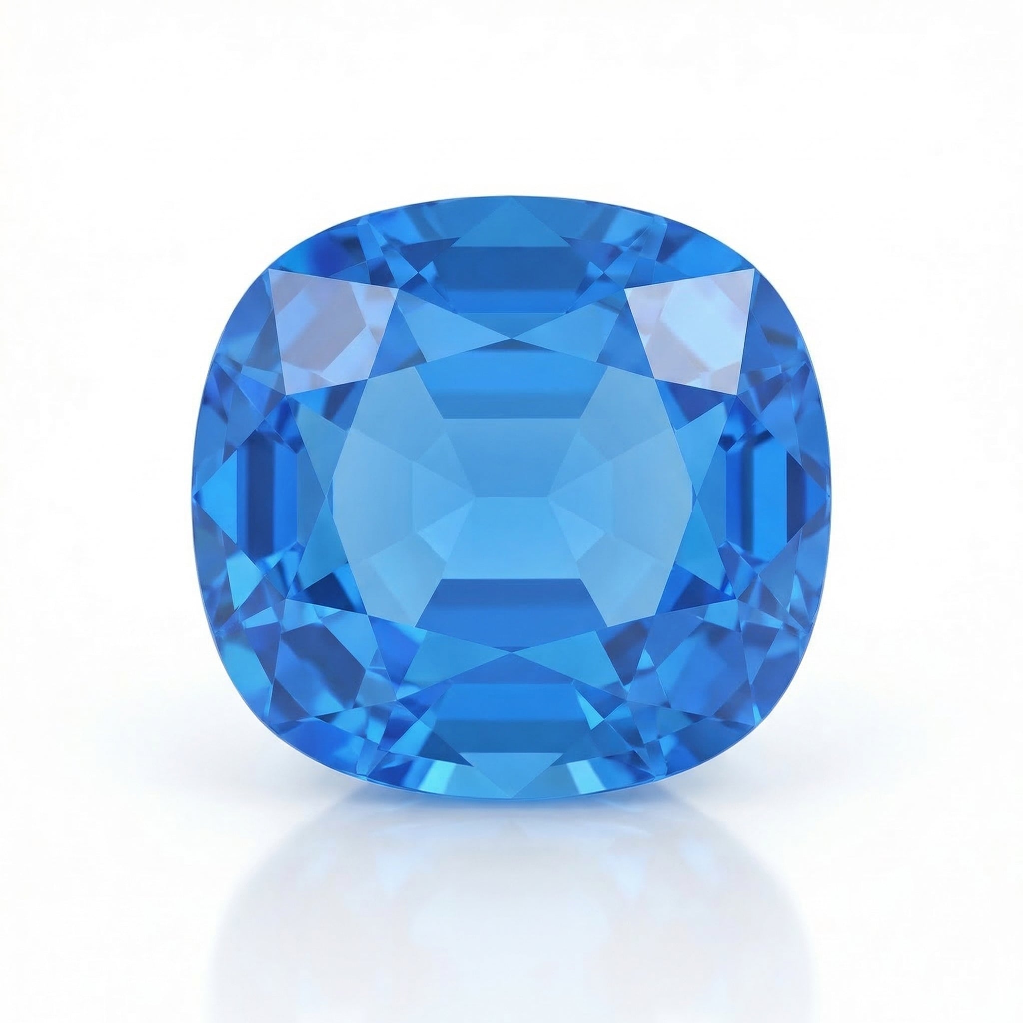 IGI Certified Laboratory Grown Blue Spinel | 3.86 Carat Square Cushion Mixed Cut | Luxury Gemstone-Saleh Sallom Main image