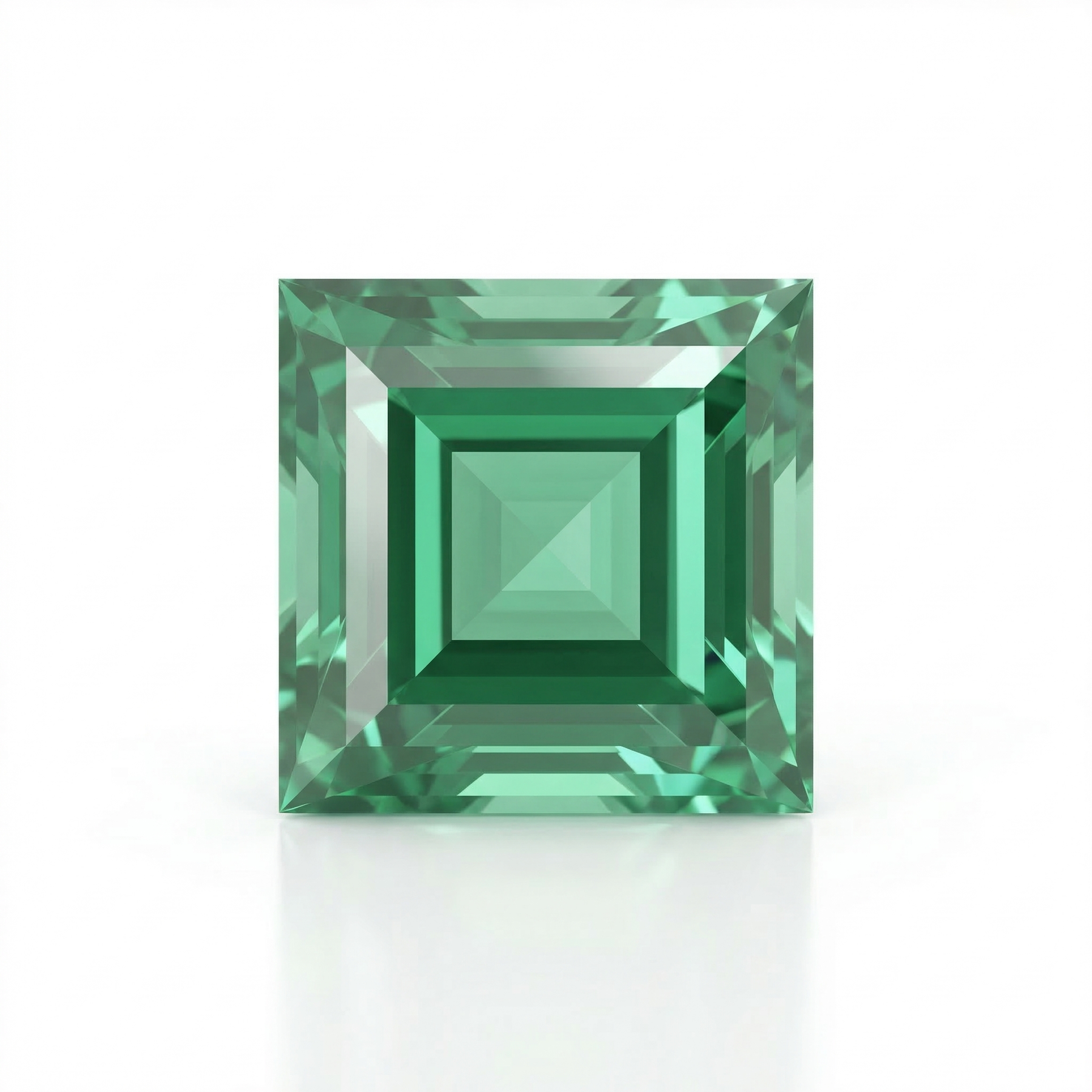 IGI Certified Laboratory Grown Green Spinel | 4.72 Carat Square Step Cut | Luxury Gemstone-Saleh Sallom