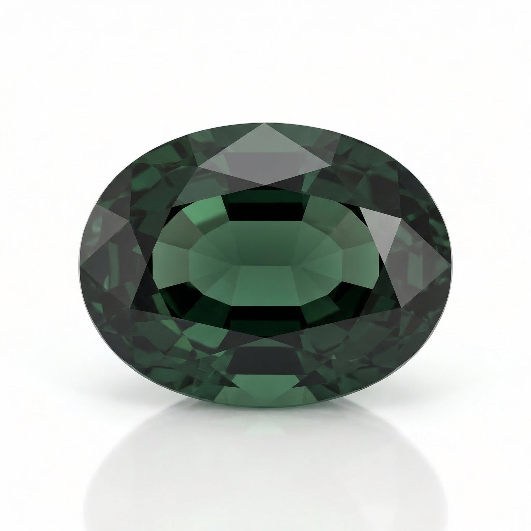 IGI Certified Laboratory Grown Green Spinel | 12.60 Carat Oval Mixed Cut | Luxury Statement Gemstone-Saleh Sallom