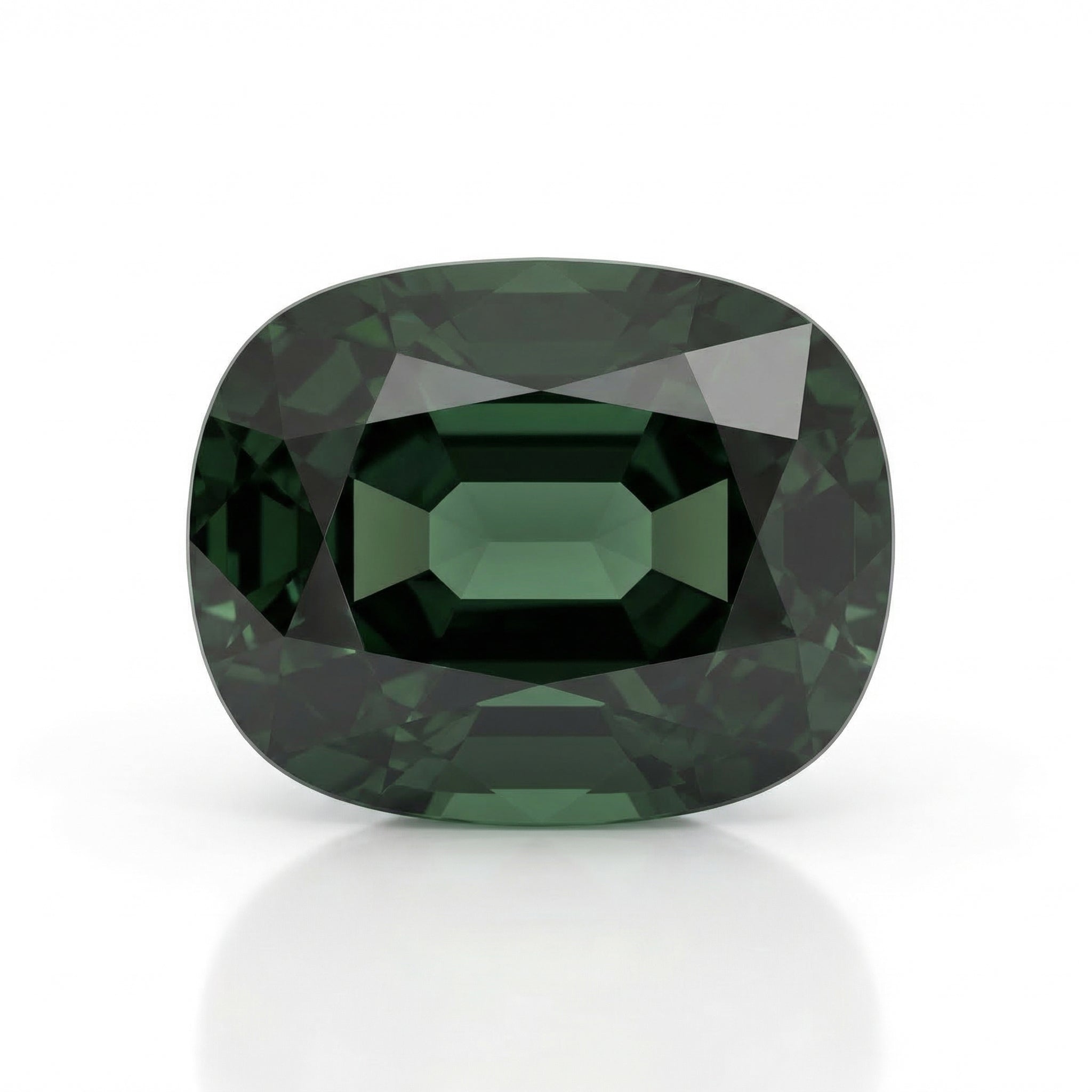 IGI Certified Laboratory Grown Green Spinel | 14.06 Carat Cushion Mixed Cut | Premium Statement Gemstone-Saleh Sallom Main image