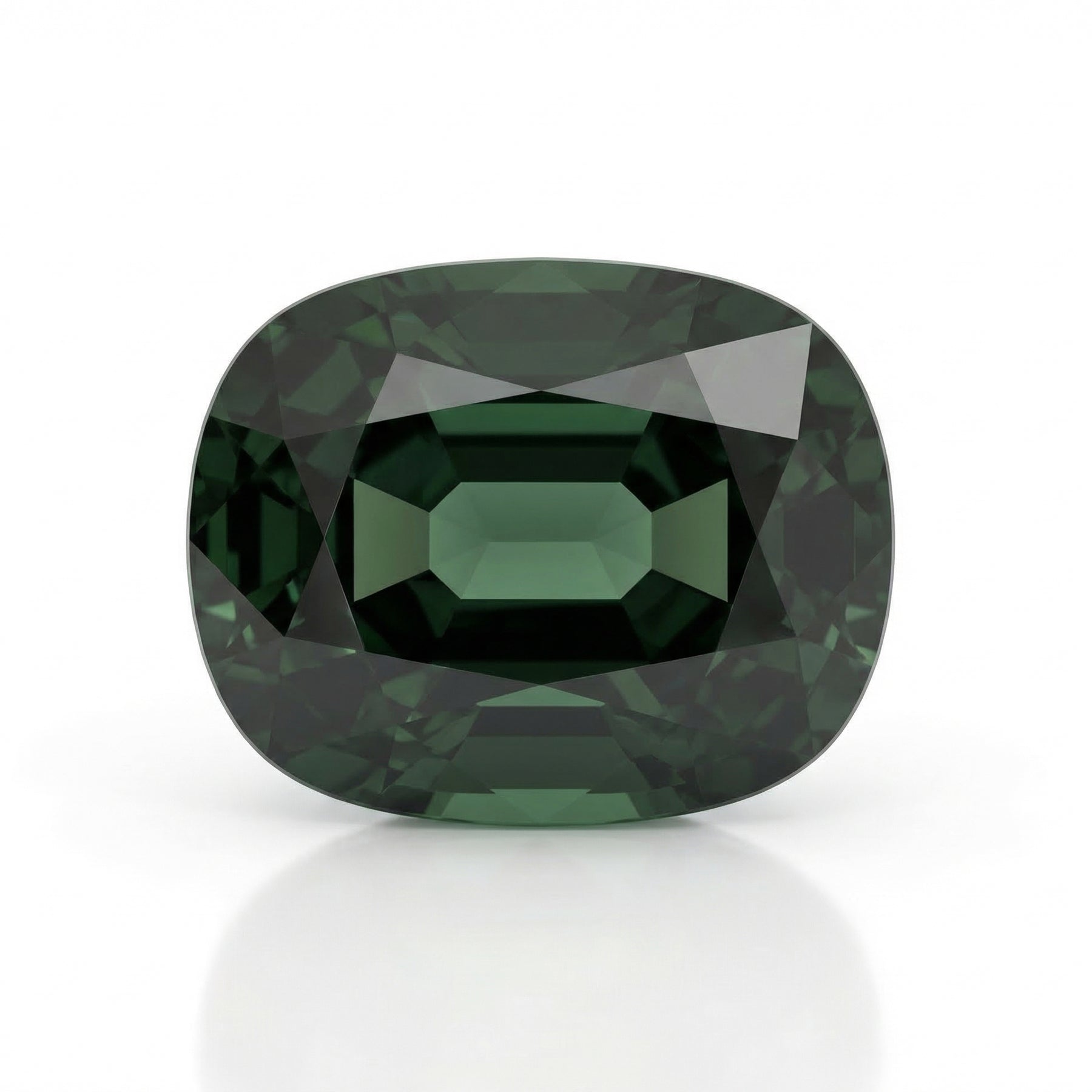 IGI Certified Laboratory Grown Green Spinel | 14.06 Carat Cushion Mixed Cut | Premium Statement Gemstone-Saleh Sallom