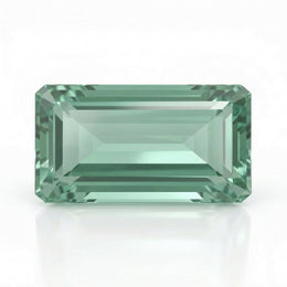 IGI Certified Laboratory Grown Green Sapphire | 10.35 Carat Rectangular Step Cut | Premium Statement Gemstone-Saleh Sallom