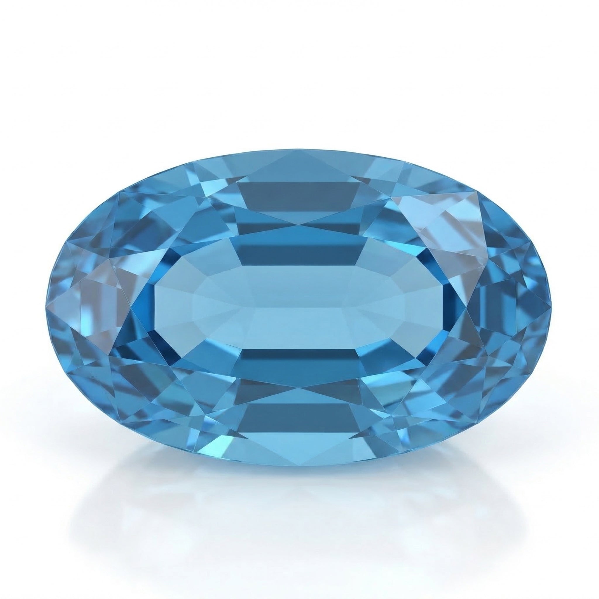 IGI Certified Laboratory Grown Blue Spinel | 6.02 Carat Oval Mixed Cut | Elegant Statement Gemstone-Saleh Sallom Main image