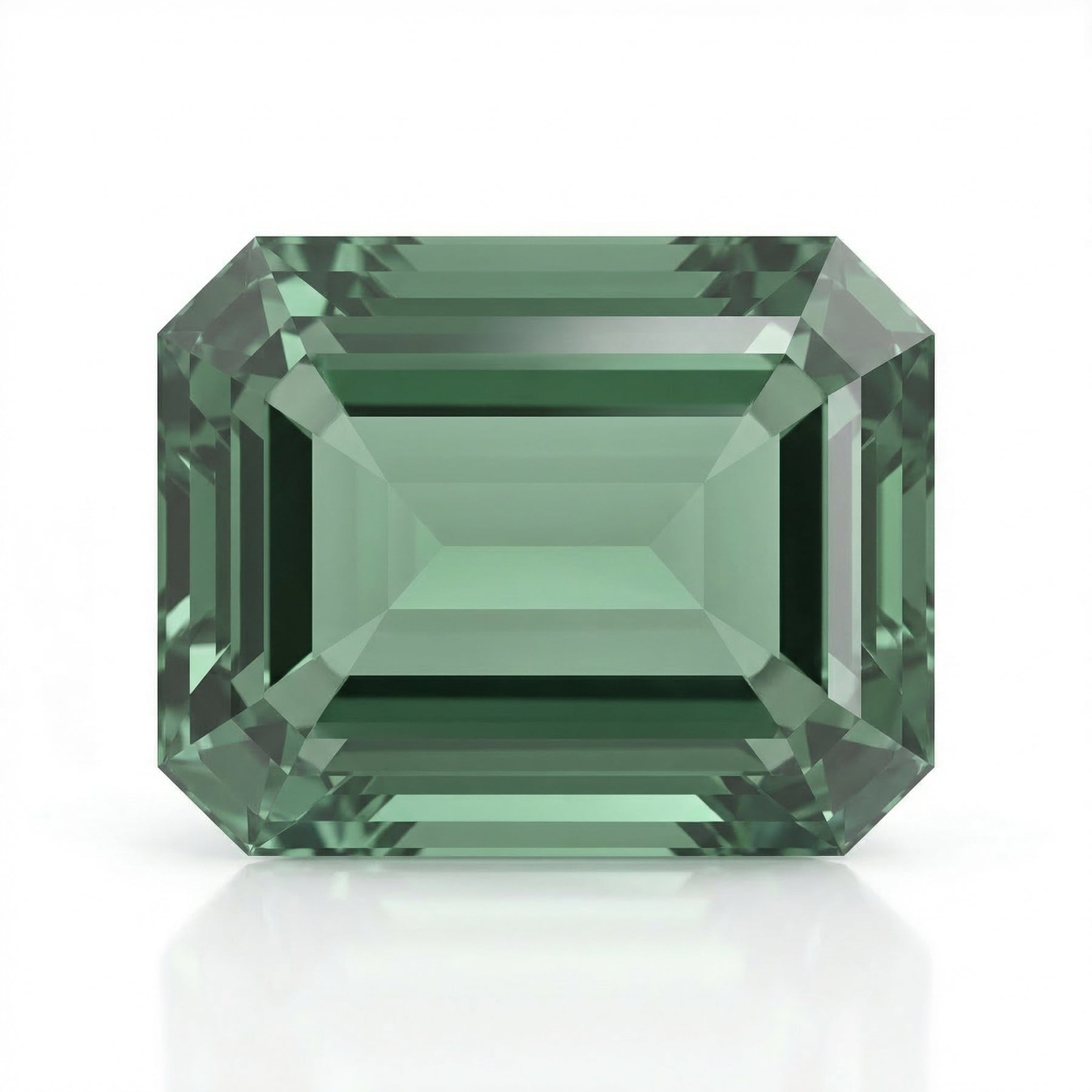 IGI Certified Laboratory Grown Green Spinel | 7.30 Carat Emerald Cut | Luxury Statement Gemstone-Saleh Sallom