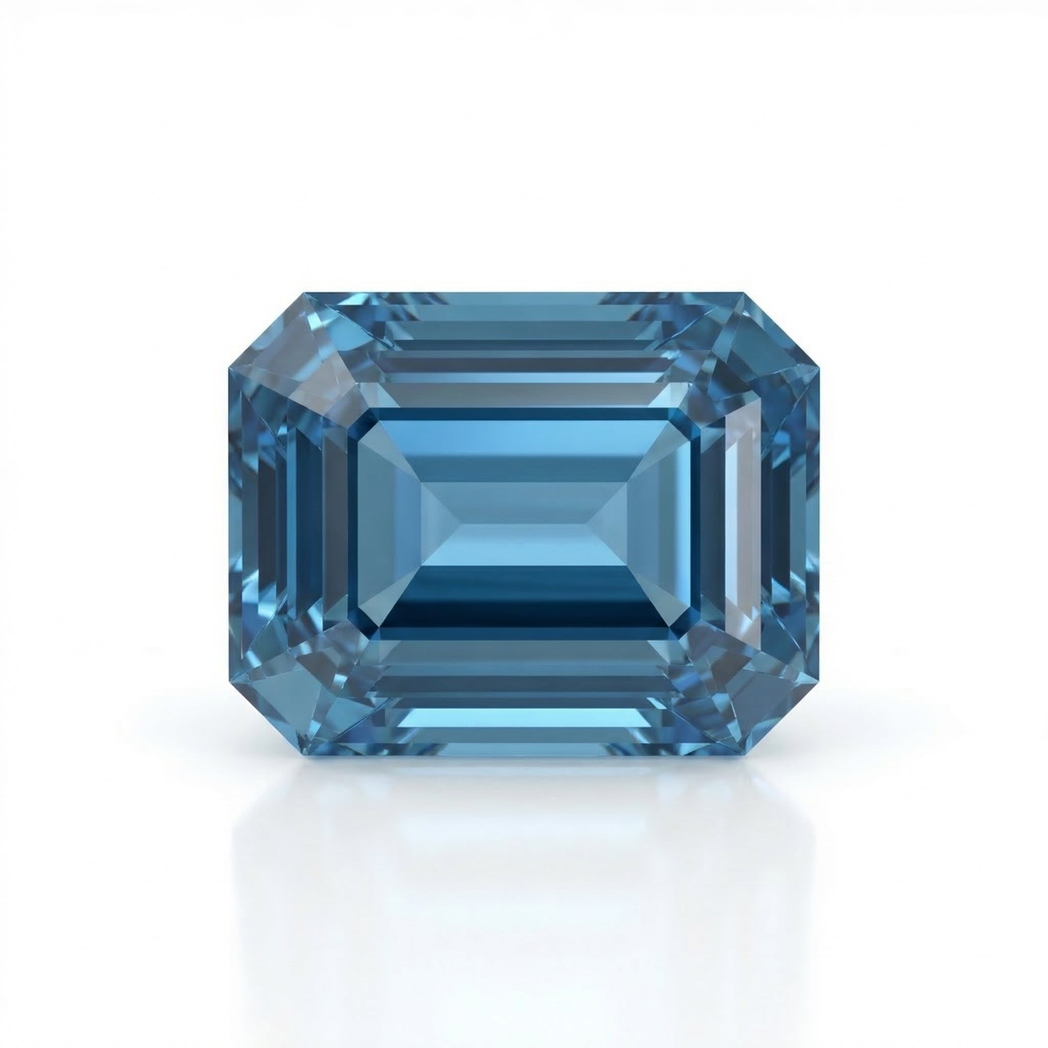 IGI Certified Laboratory Grown Blue Spinel | 7.39 Carat Emerald Cut | Luxury Statement Gemstone-Saleh Sallom Main image