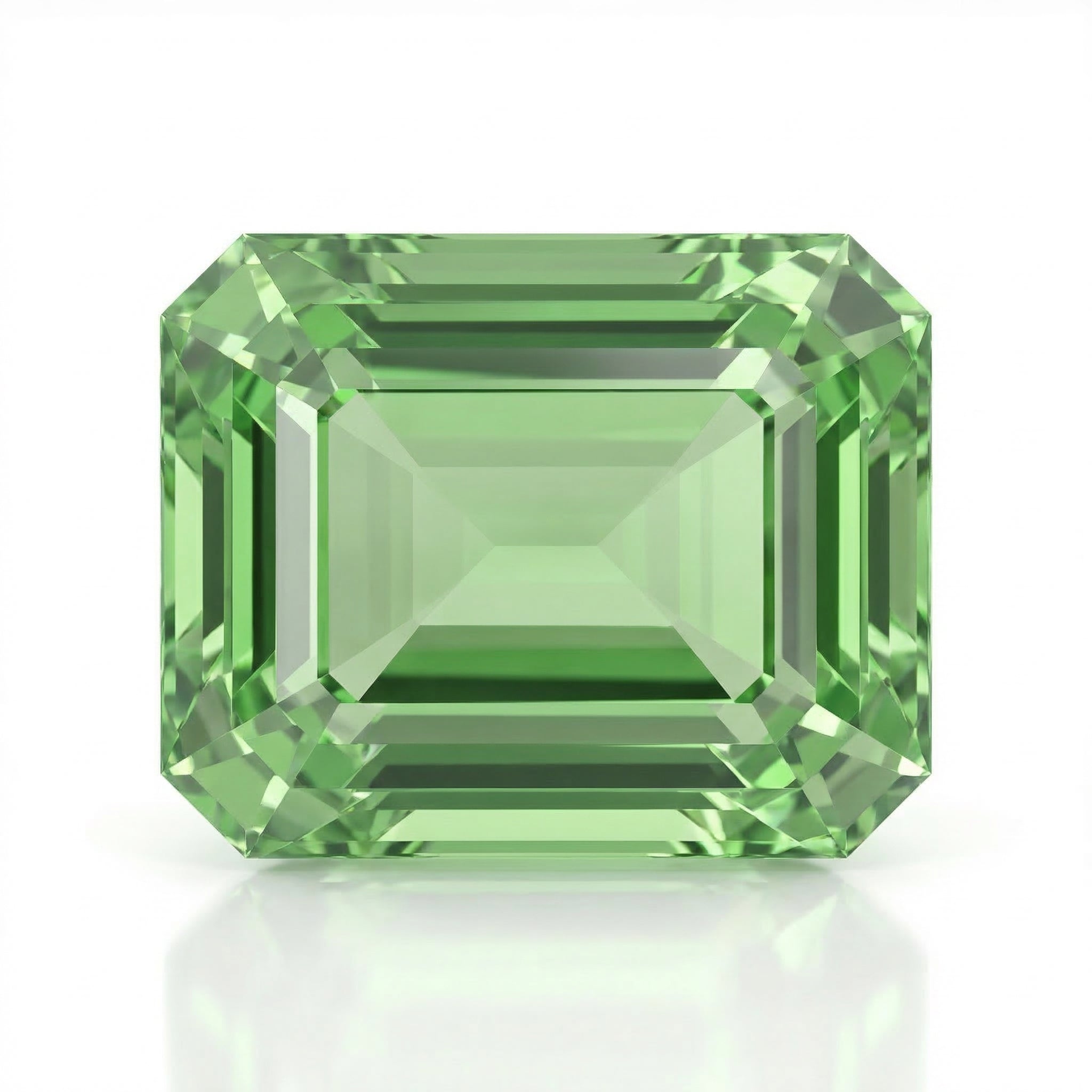 IGI Certified Laboratory Grown Yellowish Green Spinel | 15.12 Carat Emerald Cut | Luxury Statement Gemstone-Saleh Sallom Main image