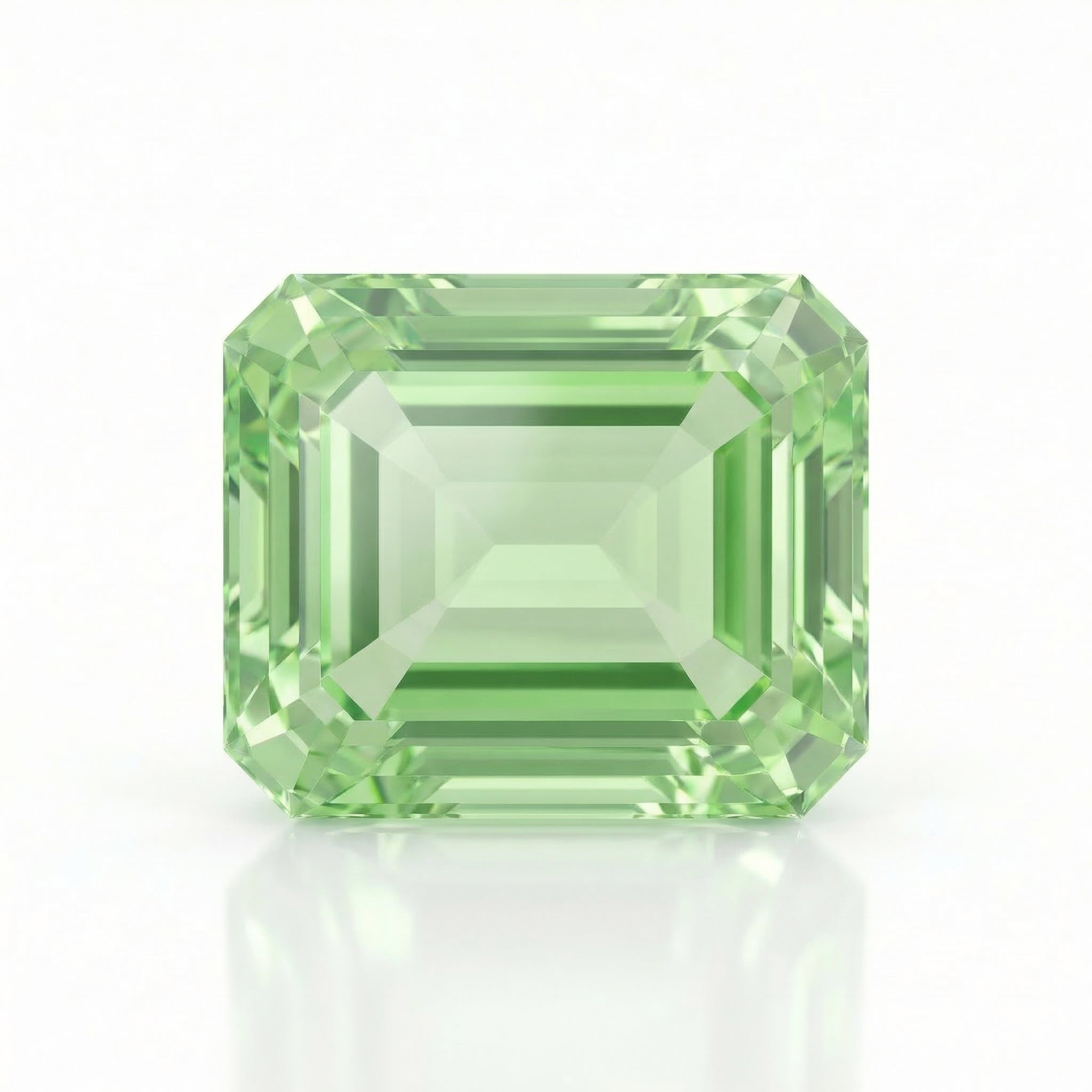IGI Certified Laboratory Grown Yellowish Green Spinel | 15.12 Carat Emerald Cut | Luxury Statement Gemstone-Saleh Sallom Main image
