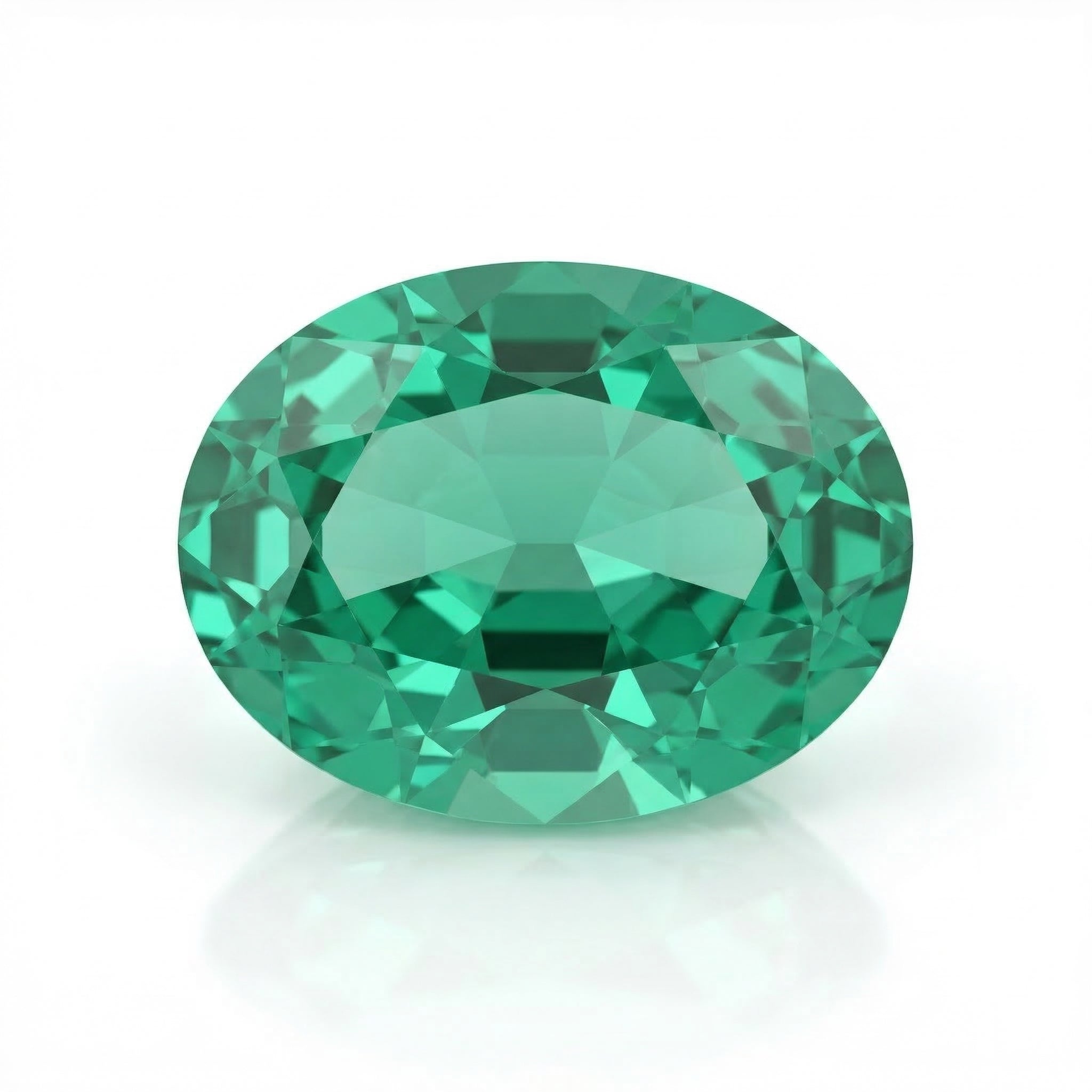 IGI Certified Laboratory Grown Green Spinel | 4.41 Carat Oval Mixed Cut | Luxury Gemstone-Saleh Sallom Main image