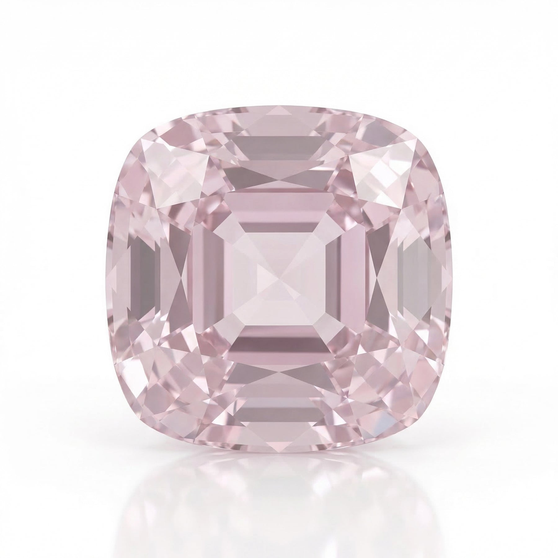 IGI Certified Laboratory Grown Very Light Pink Sapphire | 5.85 Carat Square Cushion Mixed Cut | Luxury Gemstone-Saleh Sallom