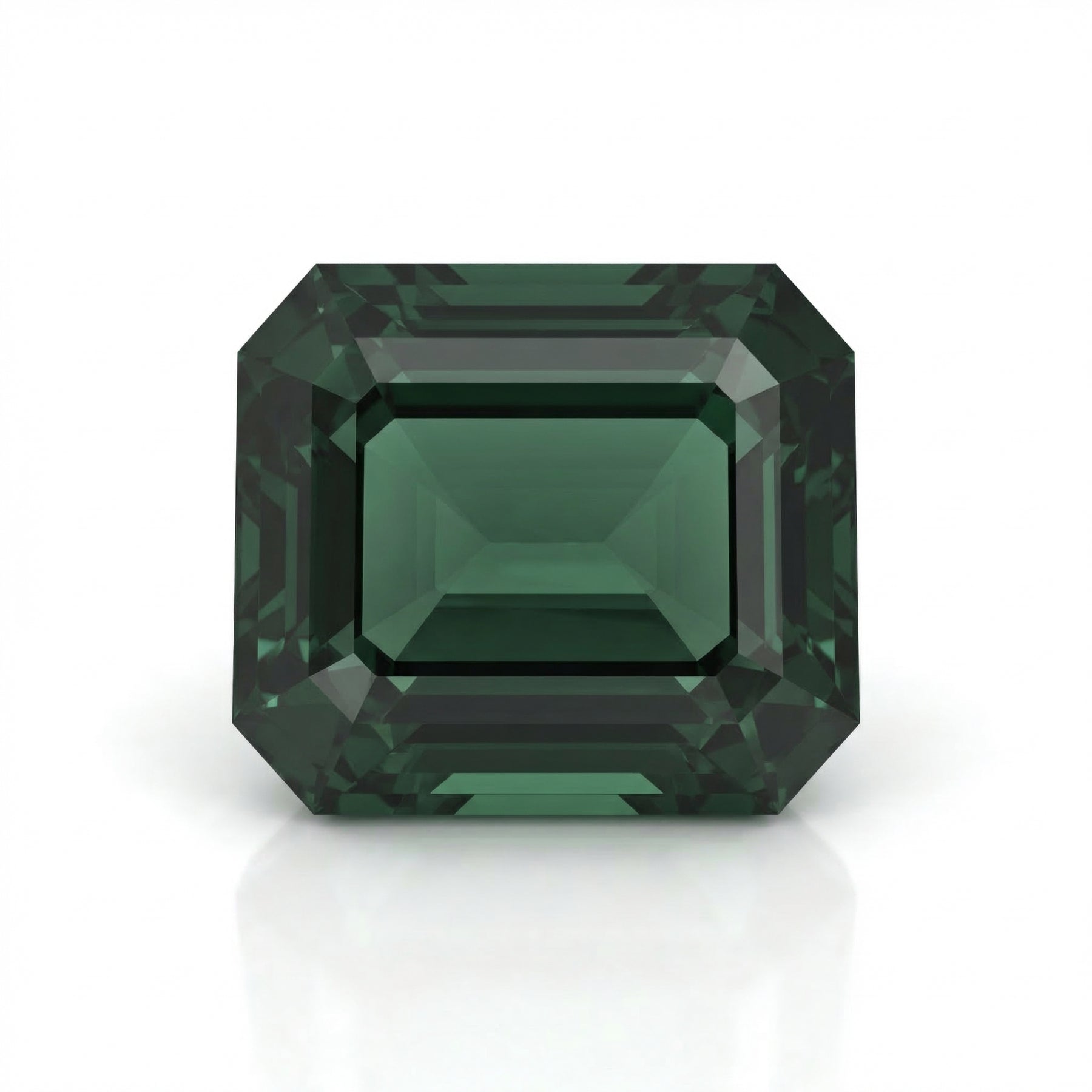 IGI Certified Laboratory Grown Green Spinel | 6.97 Carat Emerald Cut | Elegant Statement Gemstone-Saleh Sallom