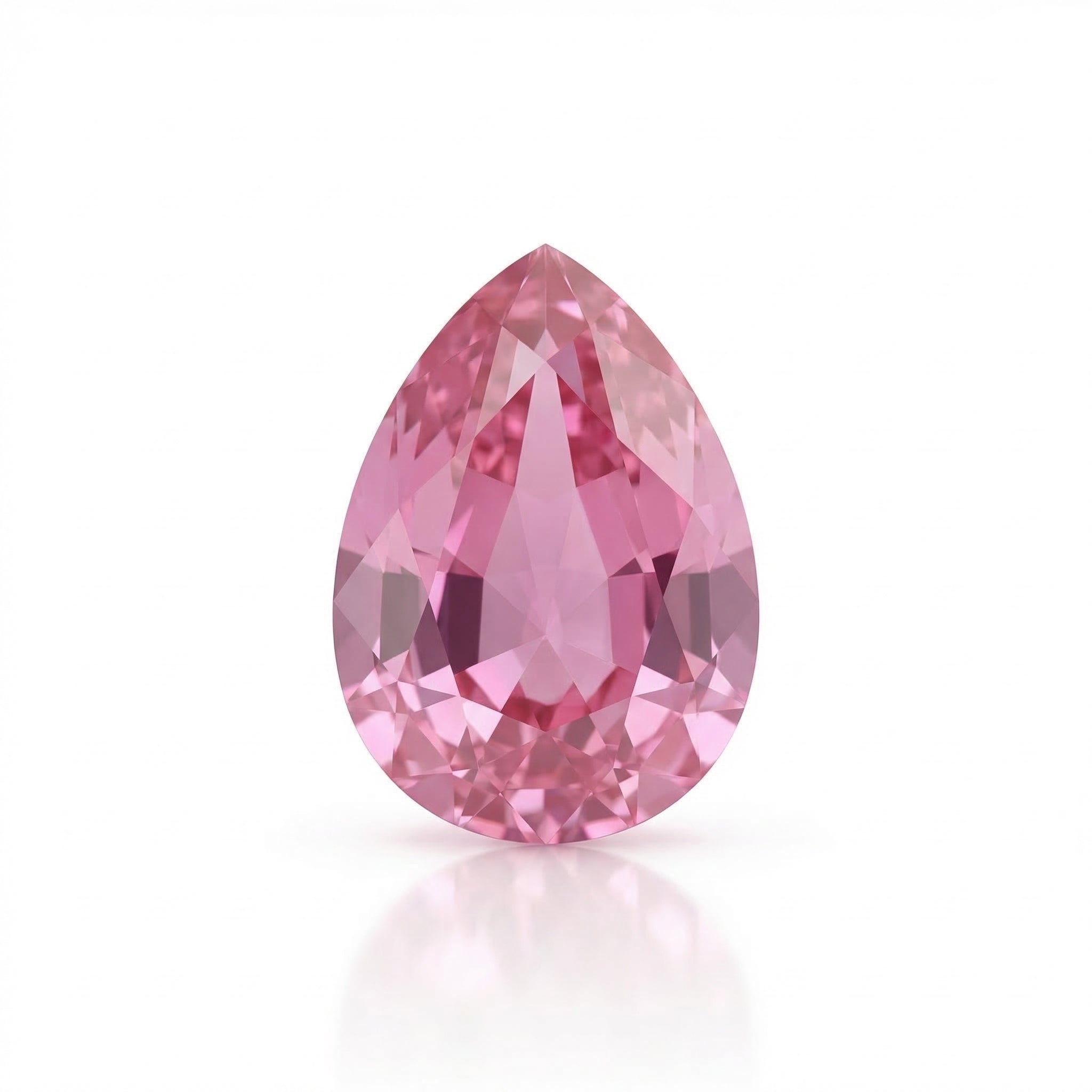 IGI Certified Laboratory Grown Pink Sapphire | 1.39 Carat Pear Mixed Cut | Elegant Fine Gemstone-Saleh Sallom Main image