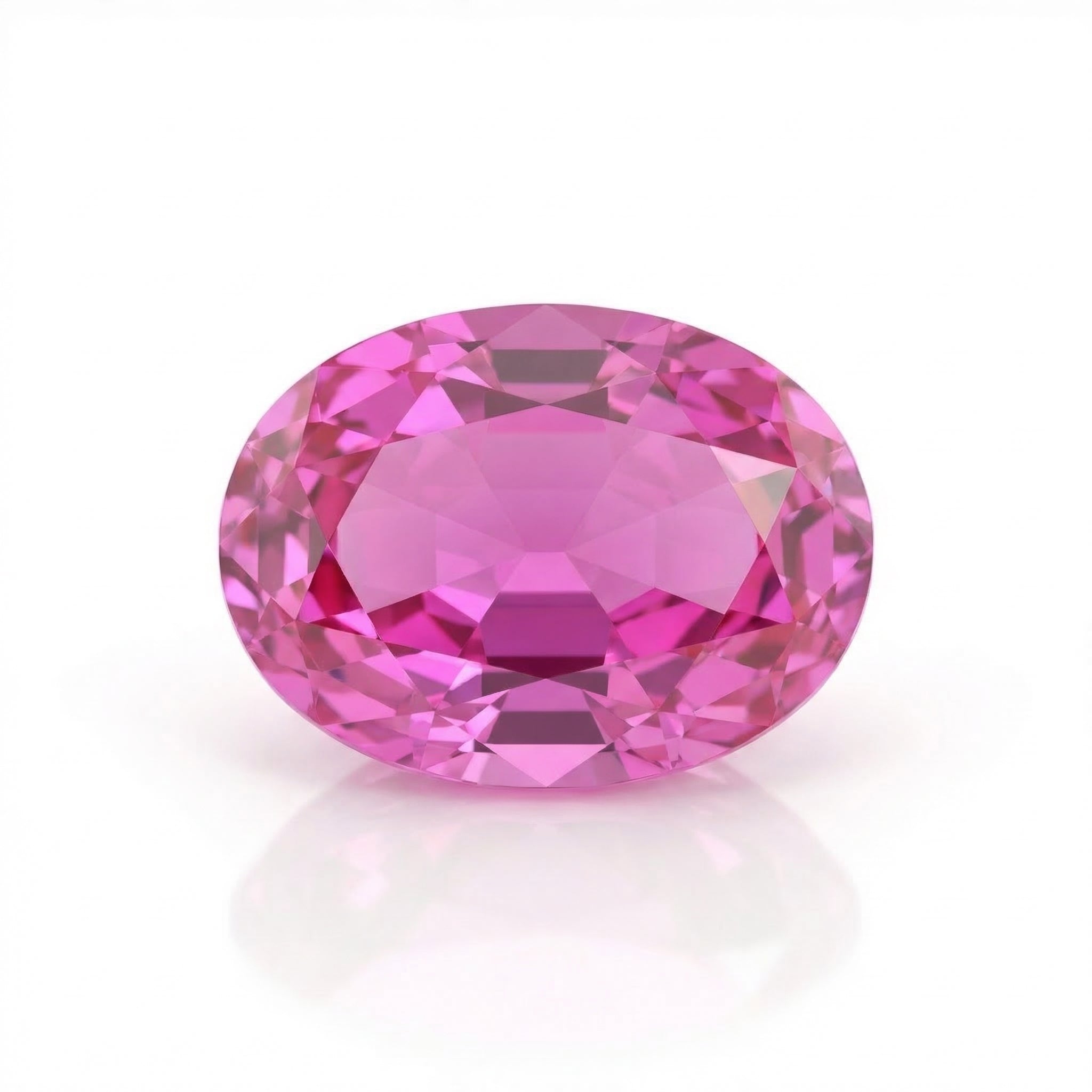 IGI Certified Laboratory Grown Pink Sapphire | 12.85 Carat Oval Mixed Cut | Luxury Statement Gemstone-Saleh Sallom Main image