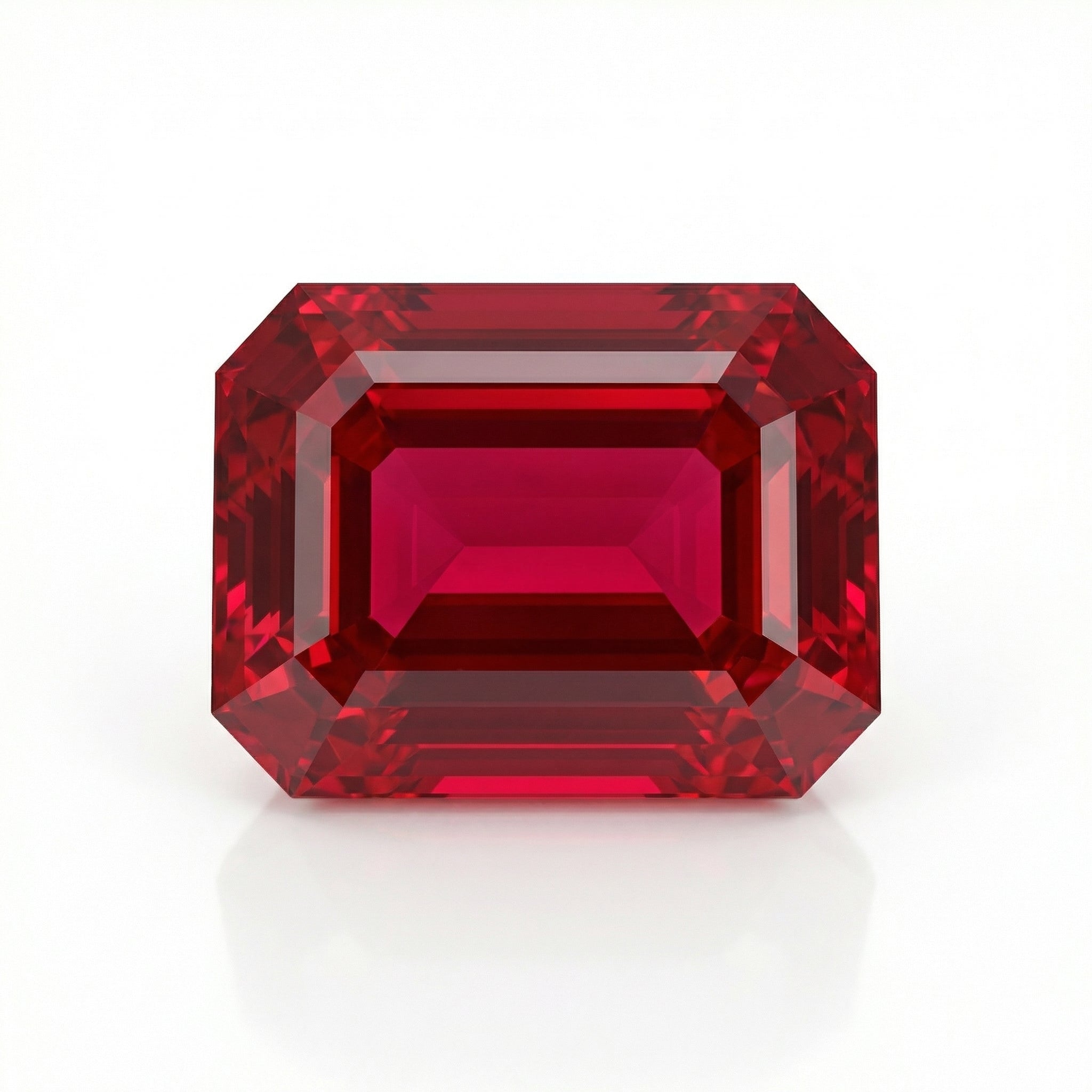 IGI Certified Laboratory Grown Ruby | 5.53 Carat Emerald Cut | Elegant Statement Gemstone-Saleh Sallom Main image