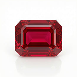 IGI Certified Laboratory Grown Ruby | 5.53 Carat Emerald Cut | Elegant Statement Gemstone-Saleh Sallom