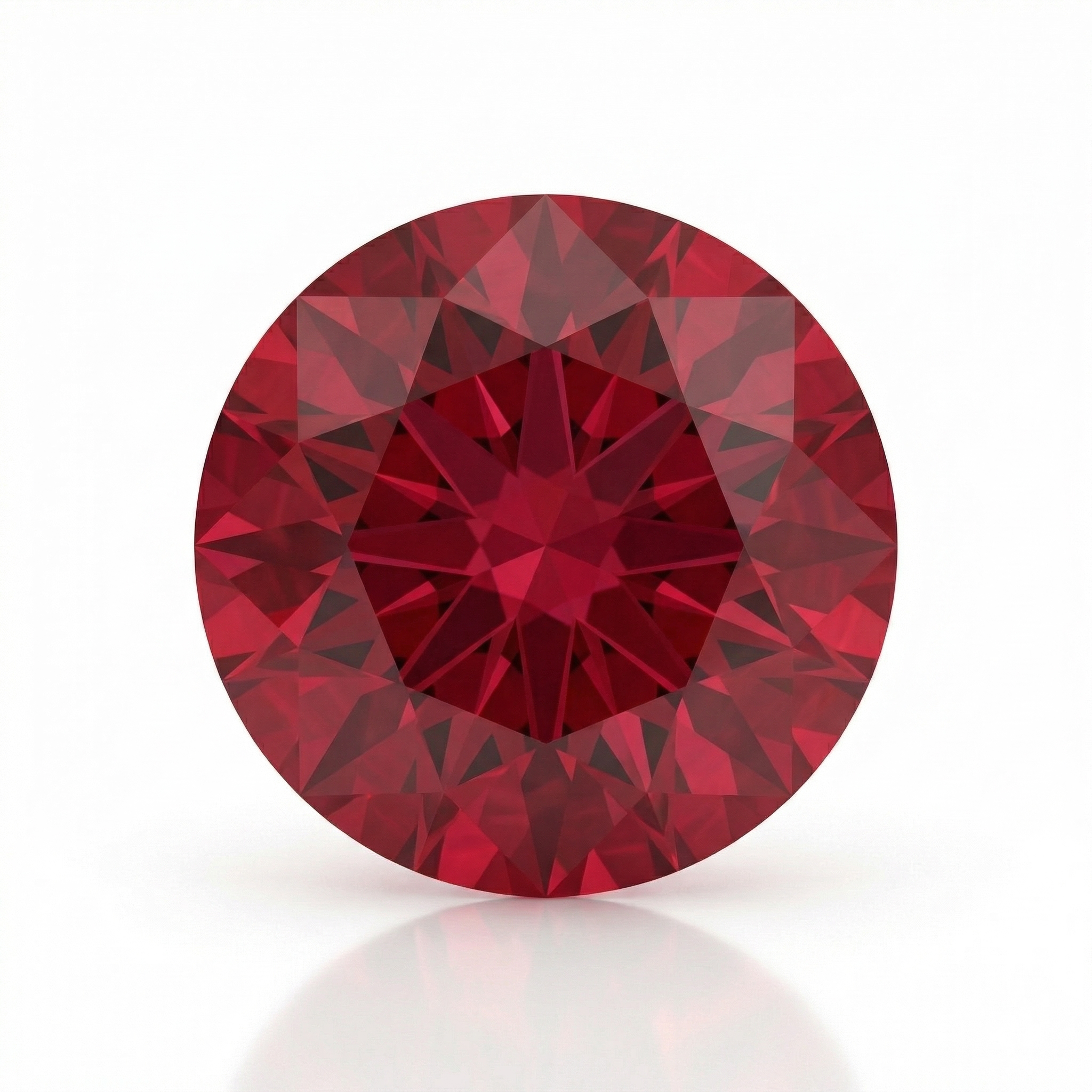 IGI Certified Laboratory Grown Ruby | 1.61 Carat Round Brilliant Cut | Purplish Red Gemstone-Saleh Sallom Main image