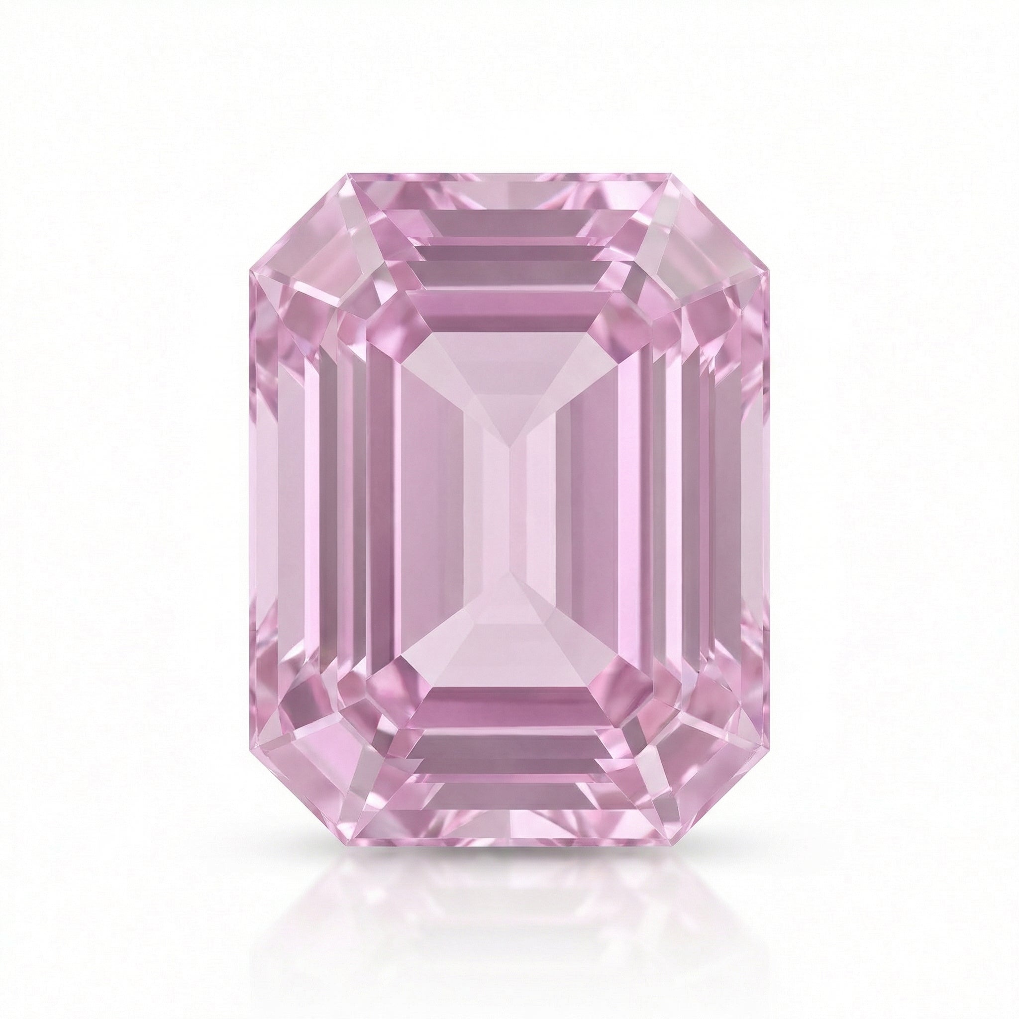 IGI Certified Laboratory Grown Light Purplish Pink Sapphire | 8.45 Carat Emerald Cut | Elegant Luxury Gemstone-Saleh Sallom Main image