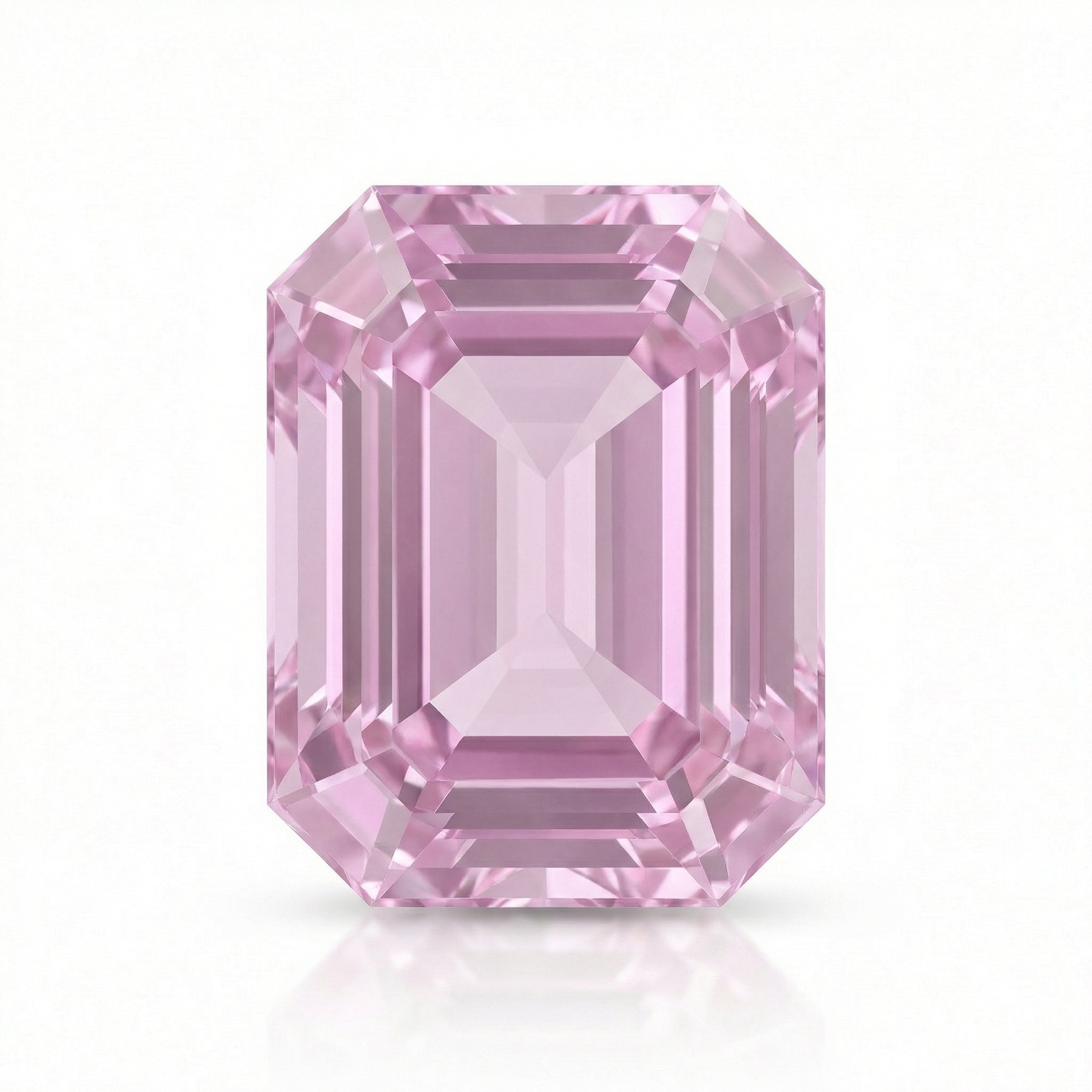 IGI Certified Laboratory Grown Light Purplish Pink Sapphire | 8.45 Carat Emerald Cut | Elegant Luxury Gemstone-Saleh Sallom