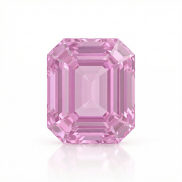 IGI Certified Laboratory Grown Purplish Pink Sapphire | 8.35 Carat Cut-Cornered Rectangular Cut | Ultra Luxury Gemstone-Saleh Sallom
